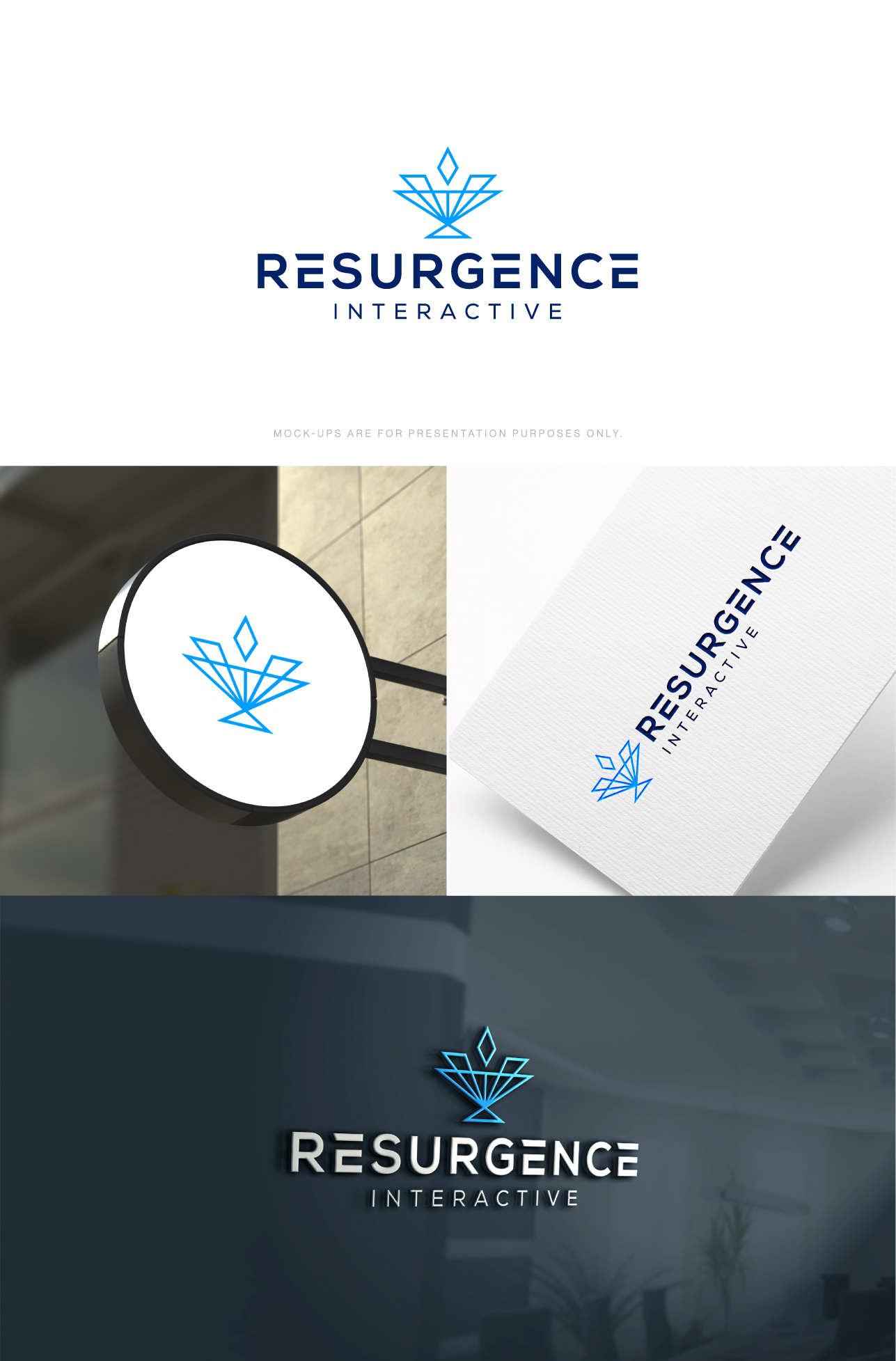 Logo Design by The Lion Studios for Resurgence Interactive | Design #32955707