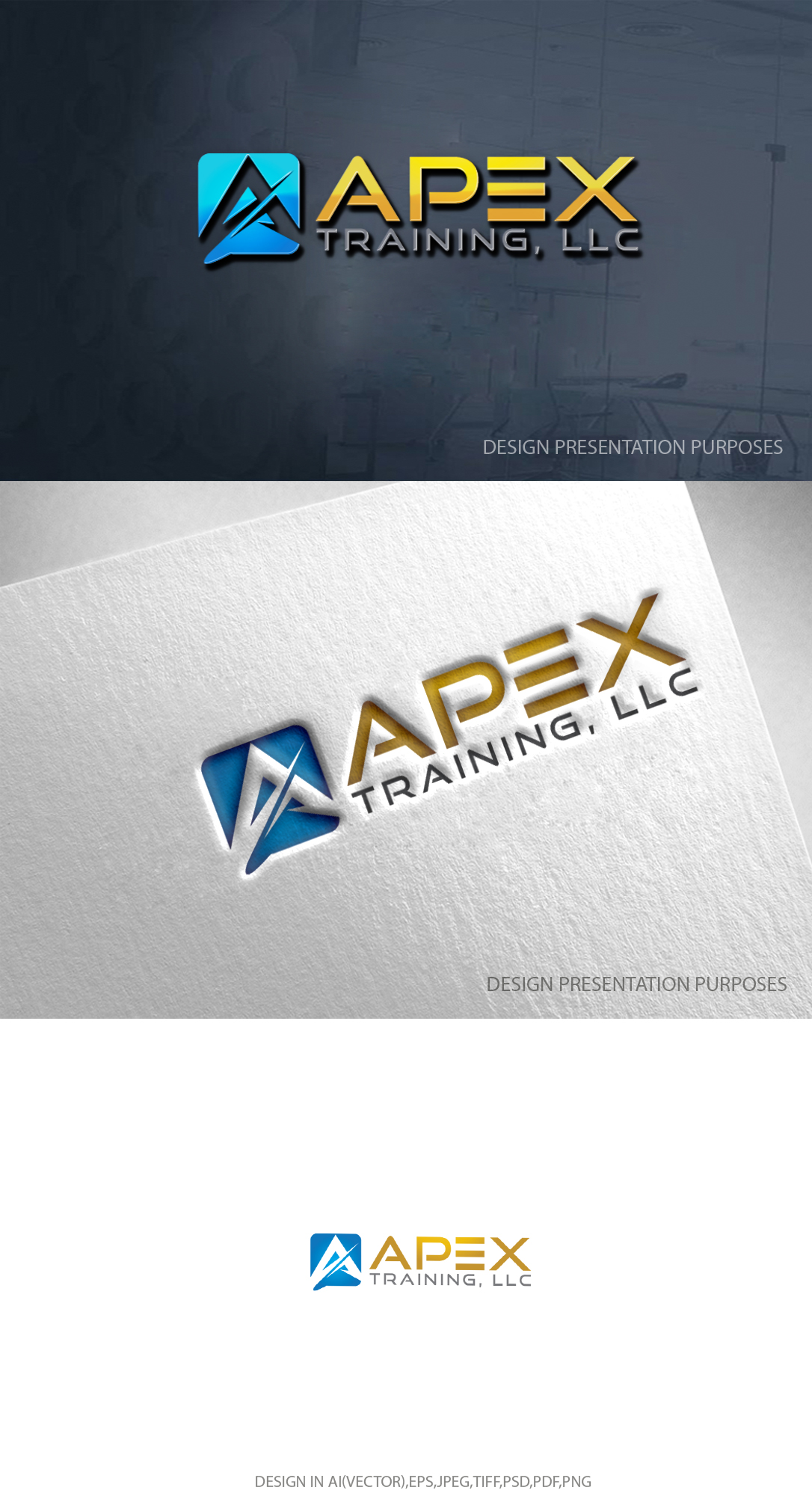 Logo Design by zebronicgraphic for Apex Training, LLC | Design #33007264