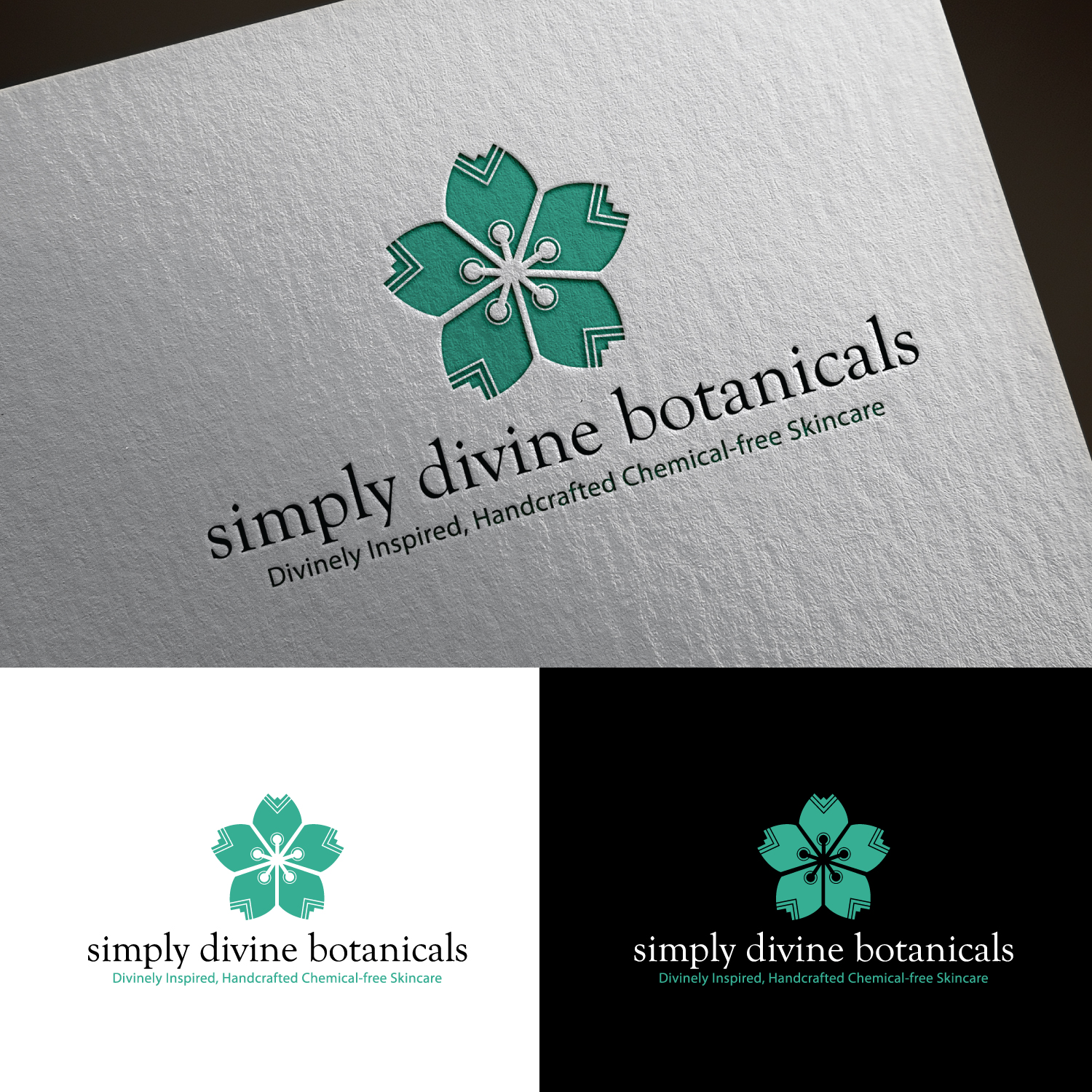 Logo Design for simply divine botanicals divinely inspired, handcrafted