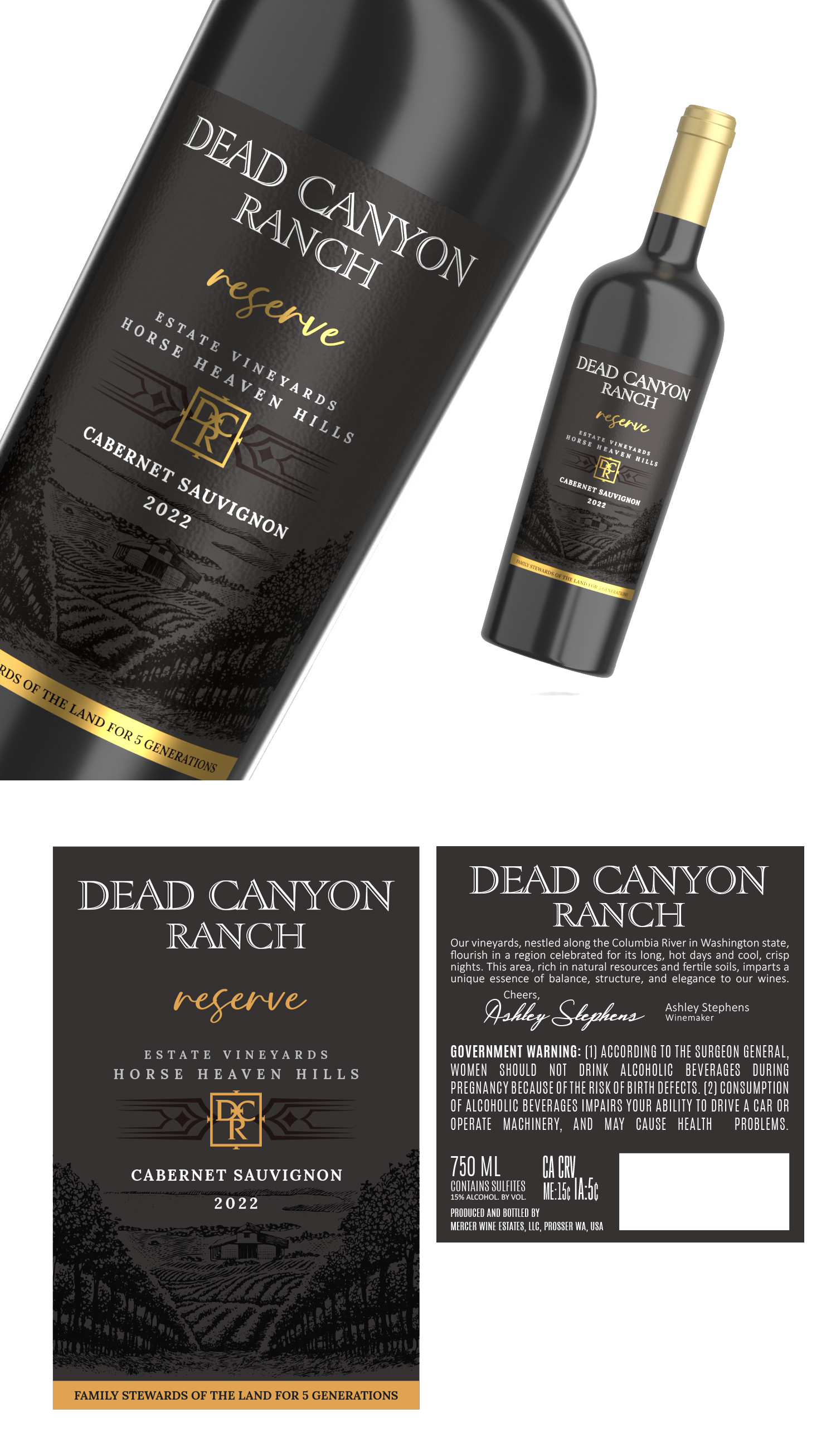 Label Design by PointGrfx for Mercer Estates | Design #33005042