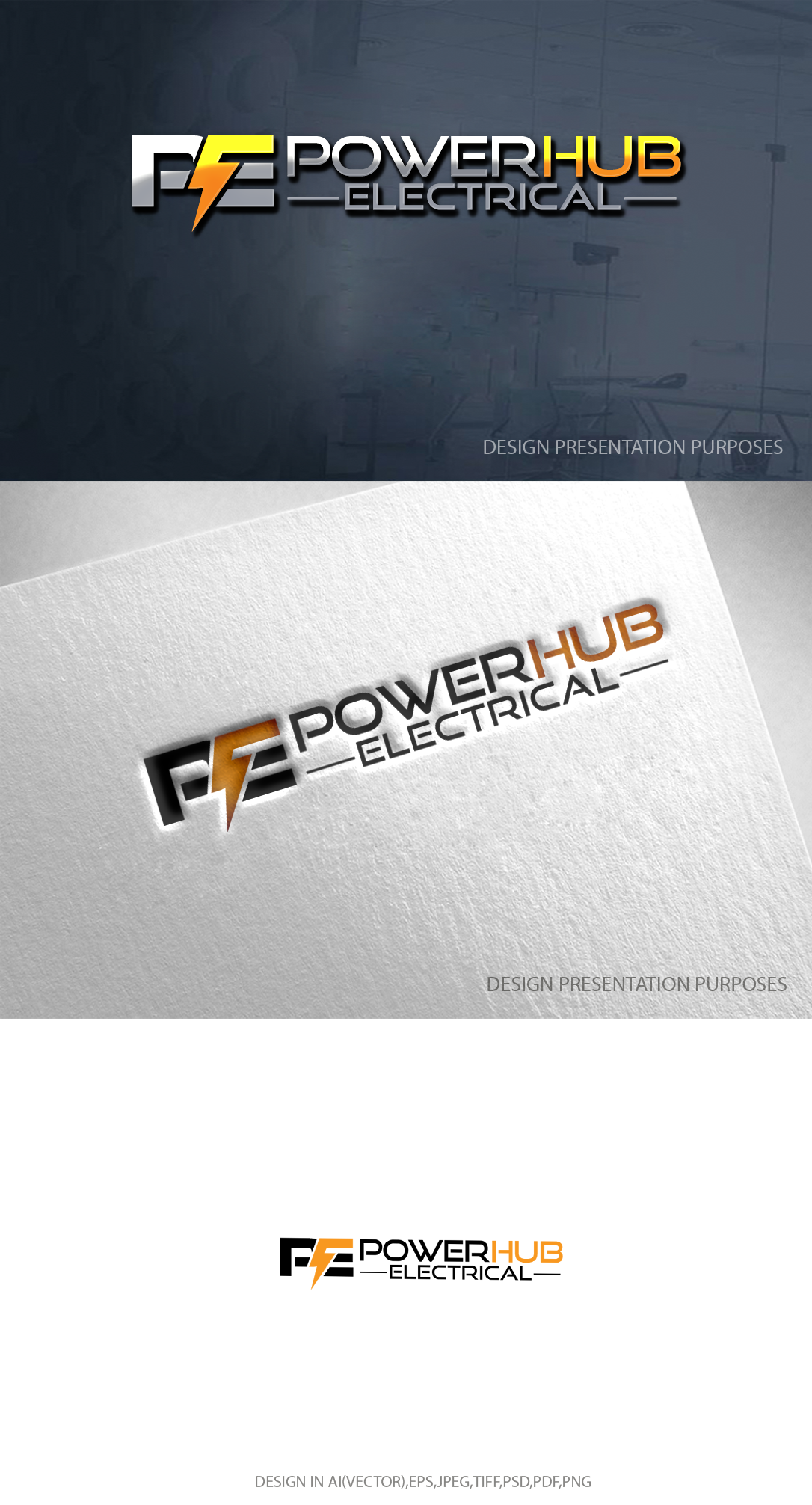 Logo Design by zebronicgraphic for Powerhubelectrical | Design #32977307