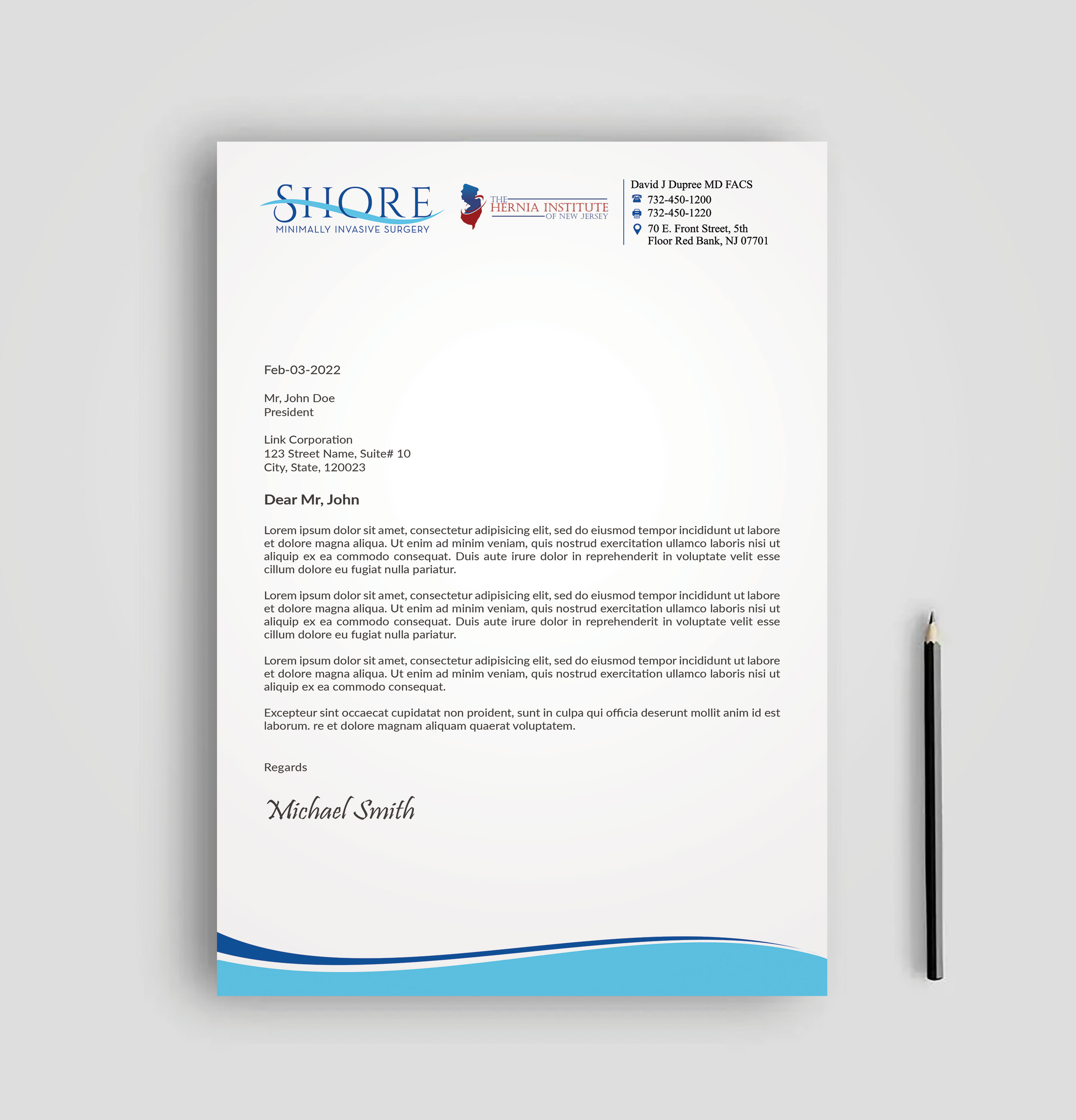 Stationery Design by sadikul islam for Shore Minimally Invasive Surgery  | Design #33004142
