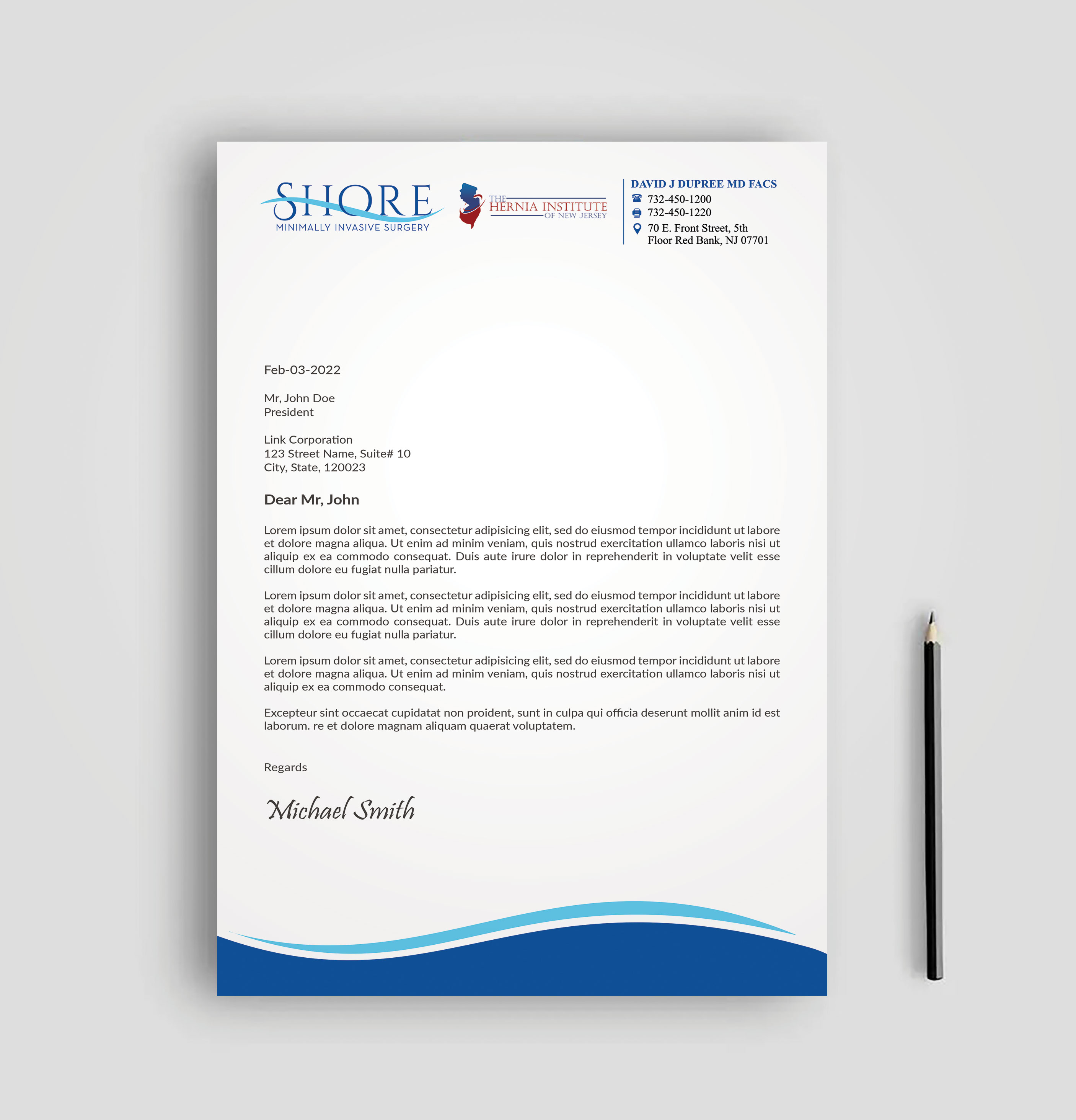 Stationery Design by sadikul islam for Shore Minimally Invasive Surgery  | Design #33004224