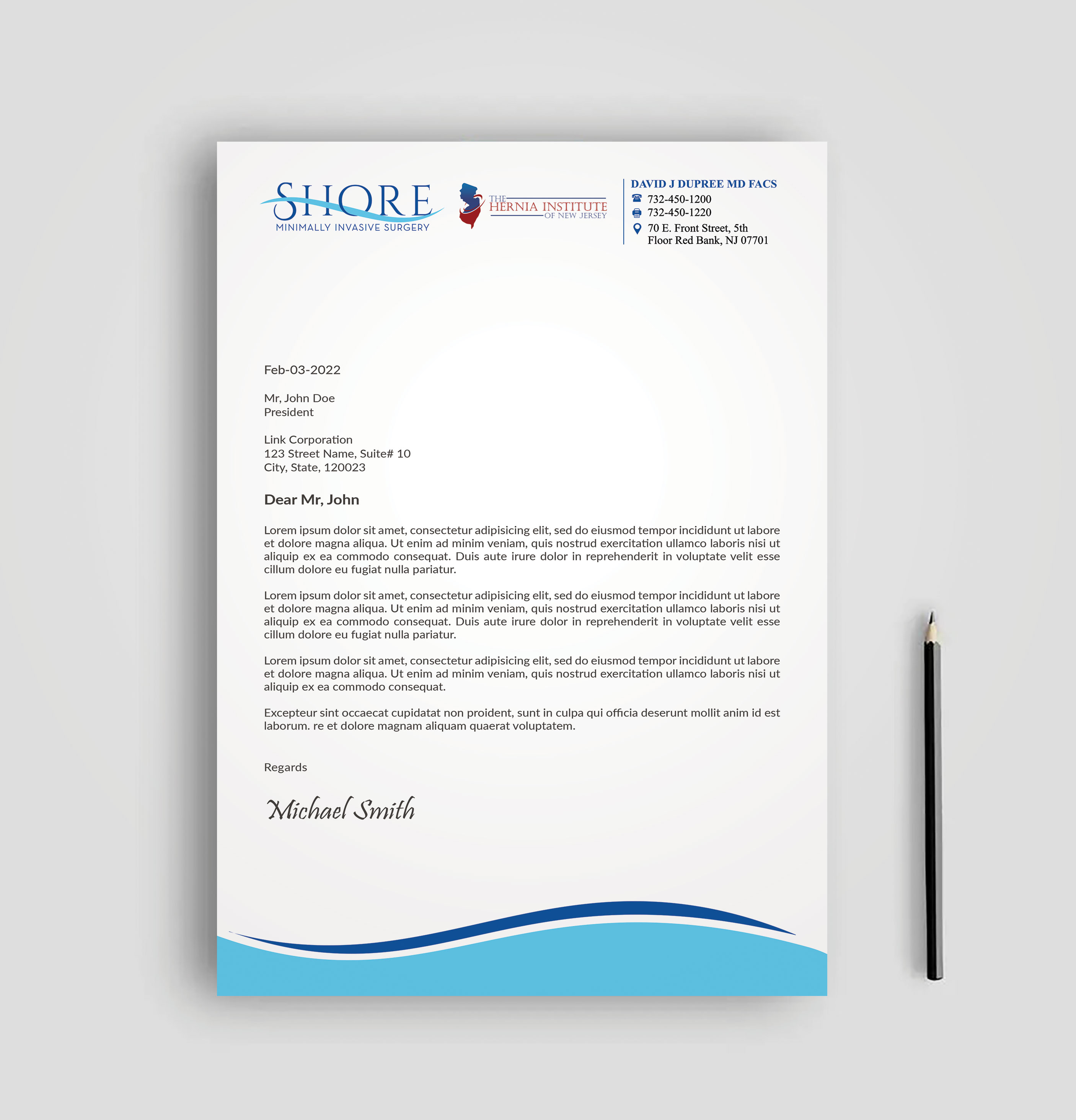 Stationery Design by sadikul islam for Shore Minimally Invasive Surgery  | Design #33004228
