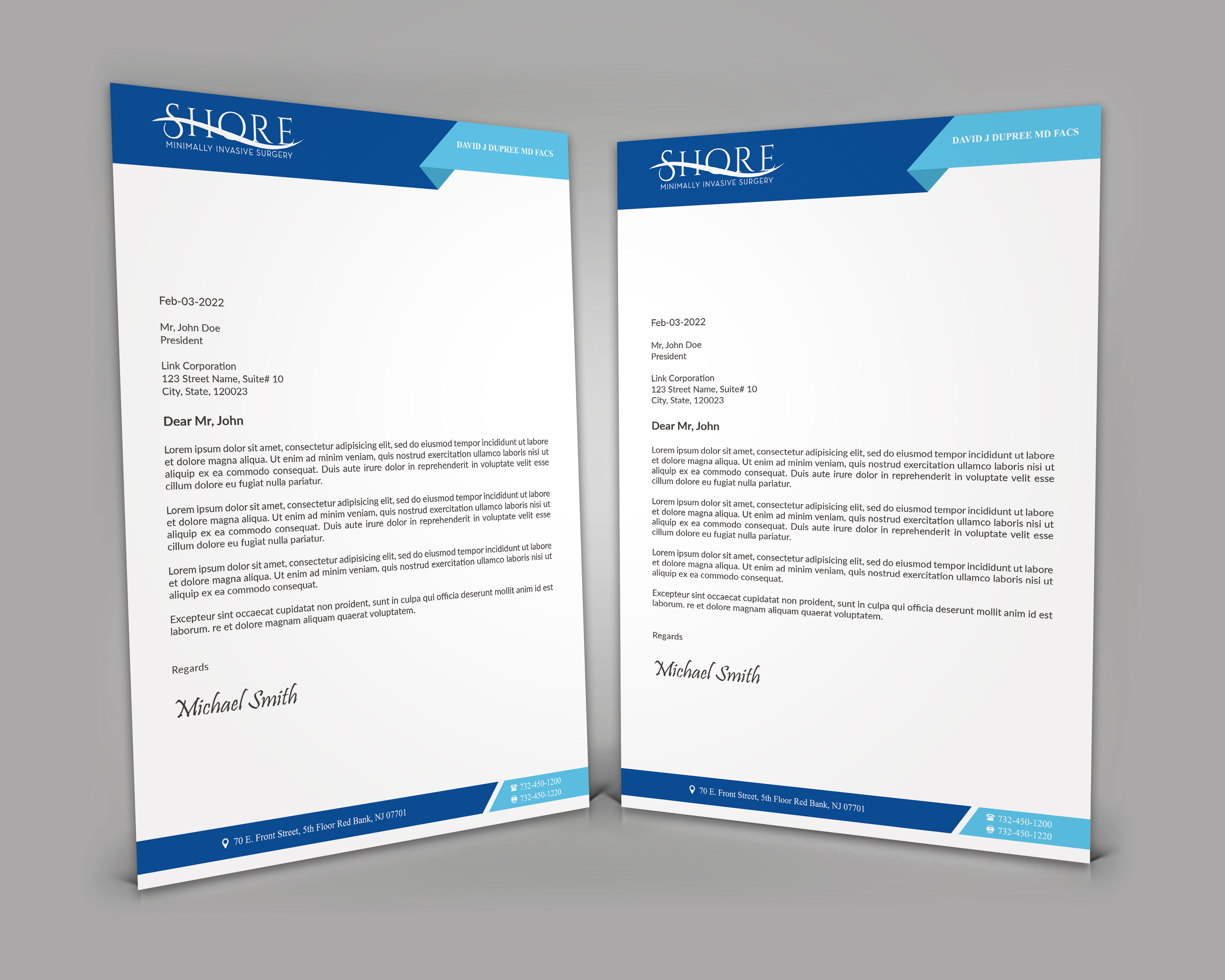 Stationery Design by sadikul islam for Shore Minimally Invasive Surgery  | Design #33005614