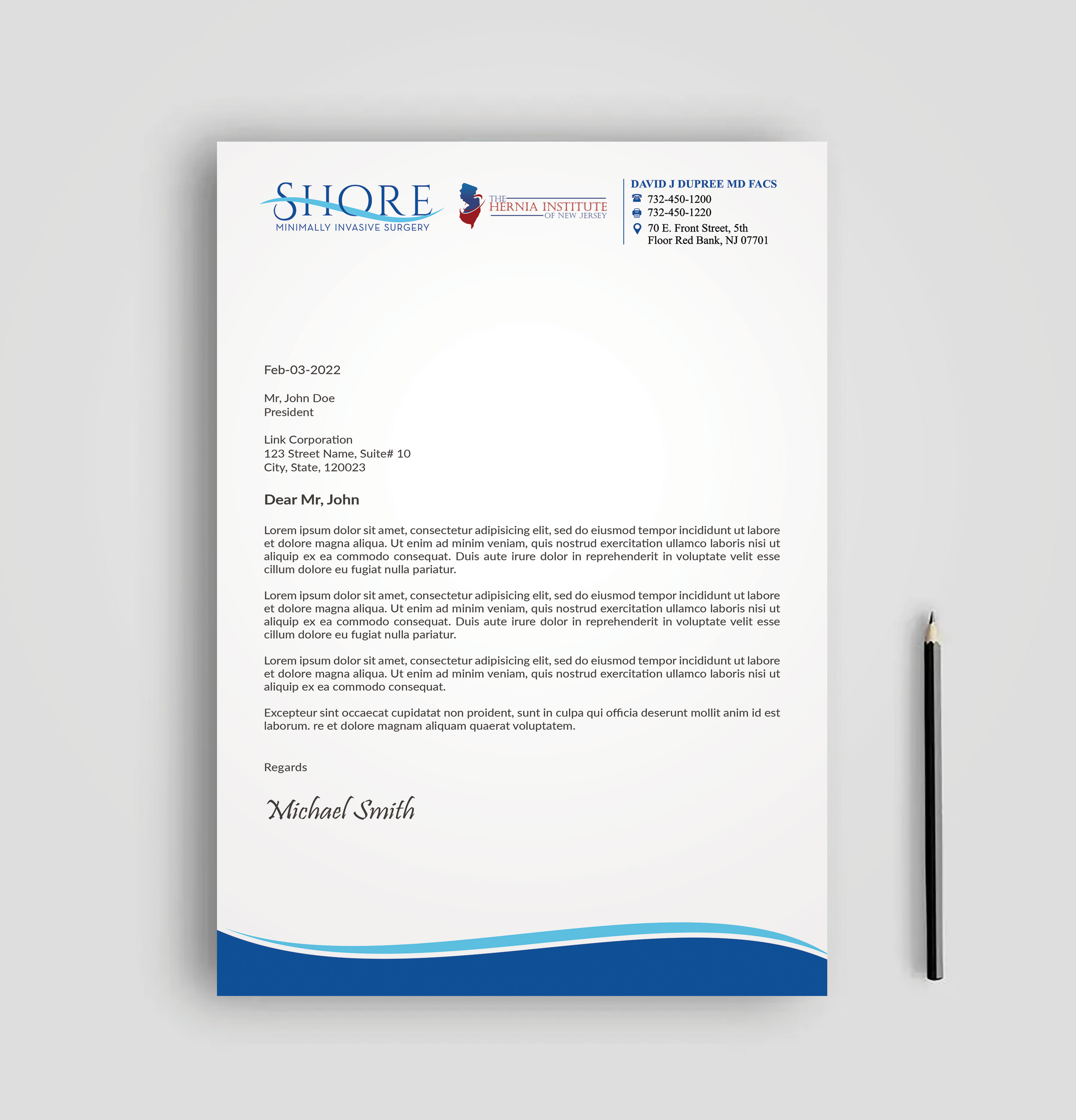 Stationery Design by sadikul islam for Shore Minimally Invasive Surgery  | Design #33005628