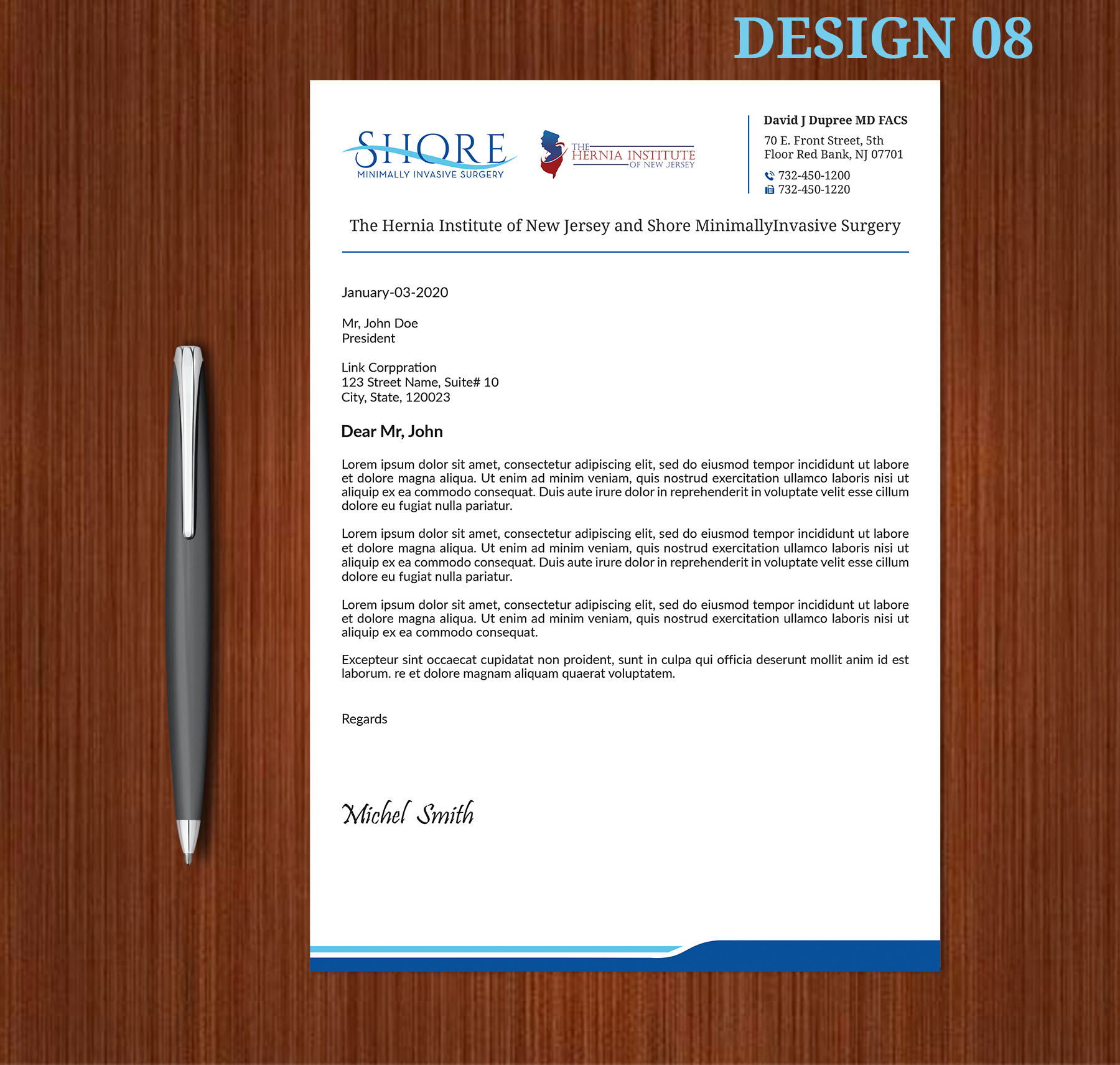 Design de Papeterie par Expert Bappy pour Shore Minimally Invasive Surgery  | Design #32985387