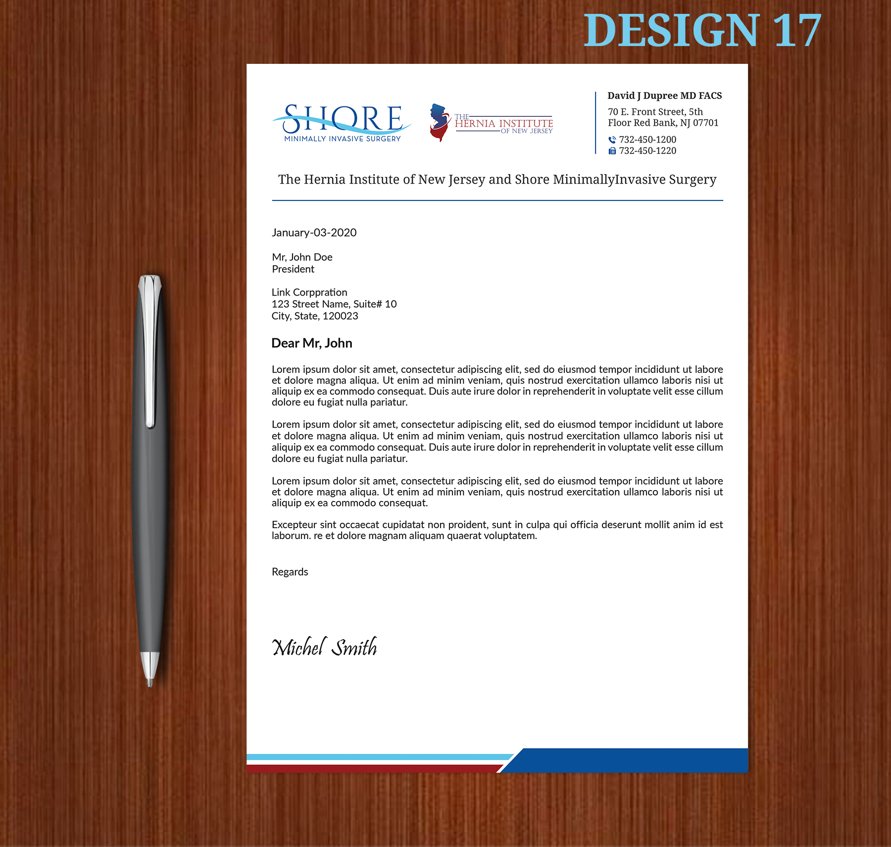 Stationery Design by Expert Bappy for Shore Minimally Invasive Surgery  | Design #32985478