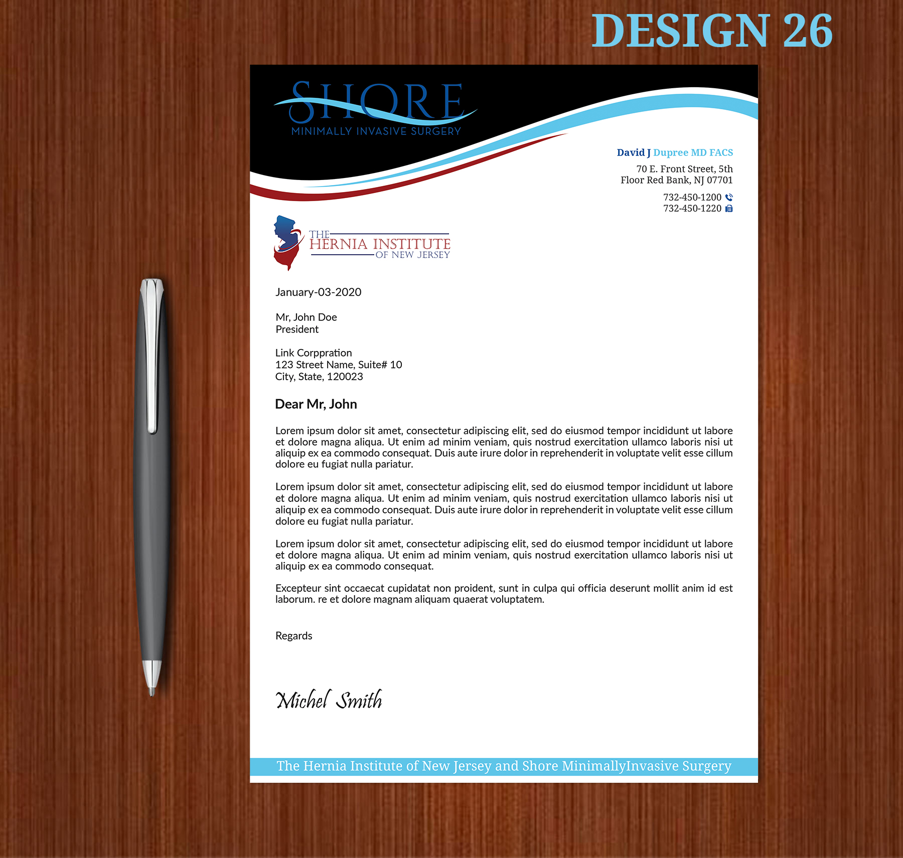 Stationery Design by Expert Bappy for Shore Minimally Invasive Surgery  | Design #32985688
