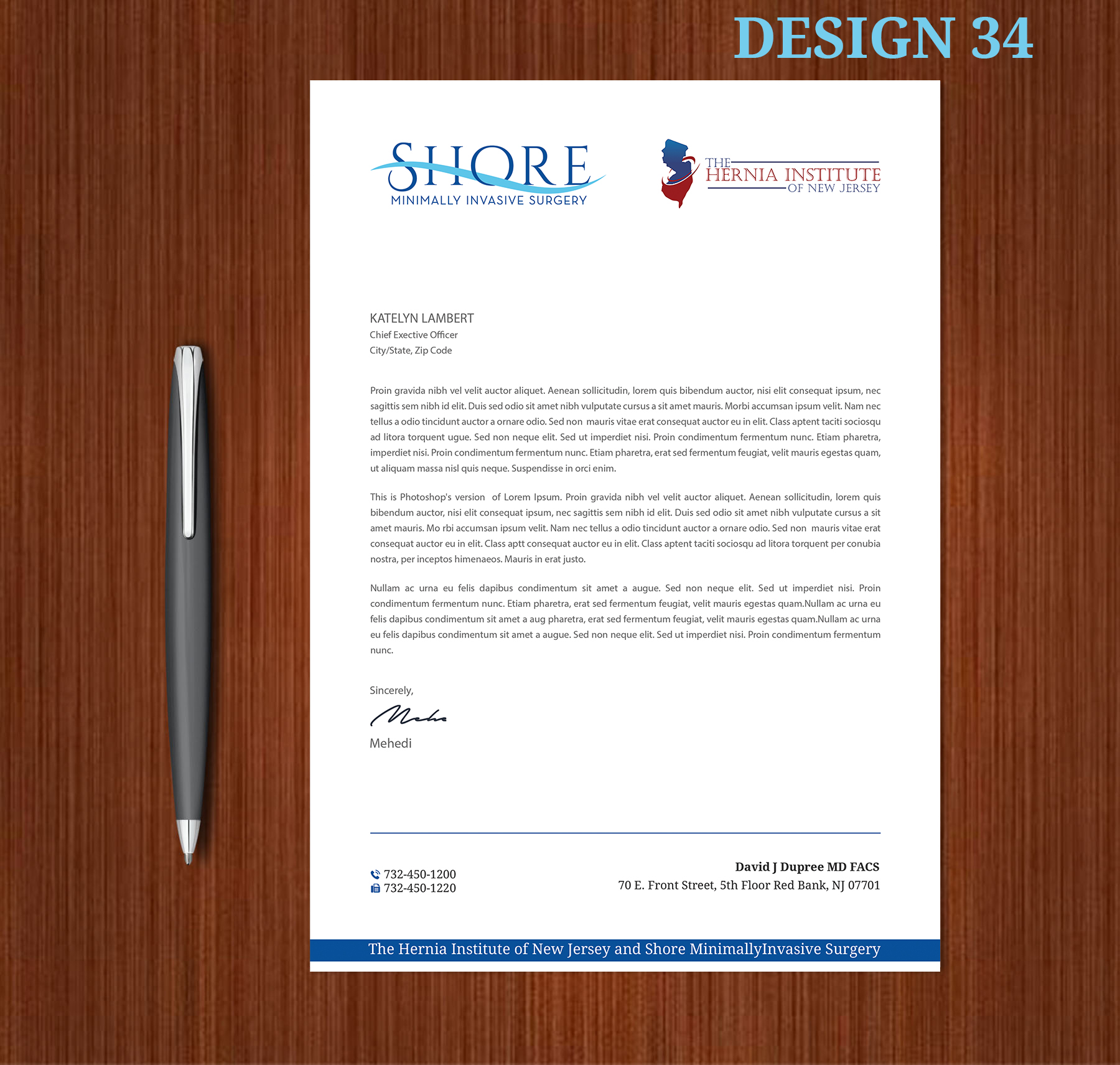 Diseño de Papelería por Expert Bappy para Shore Minimally Invasive Surgery  | Diseño #32985992