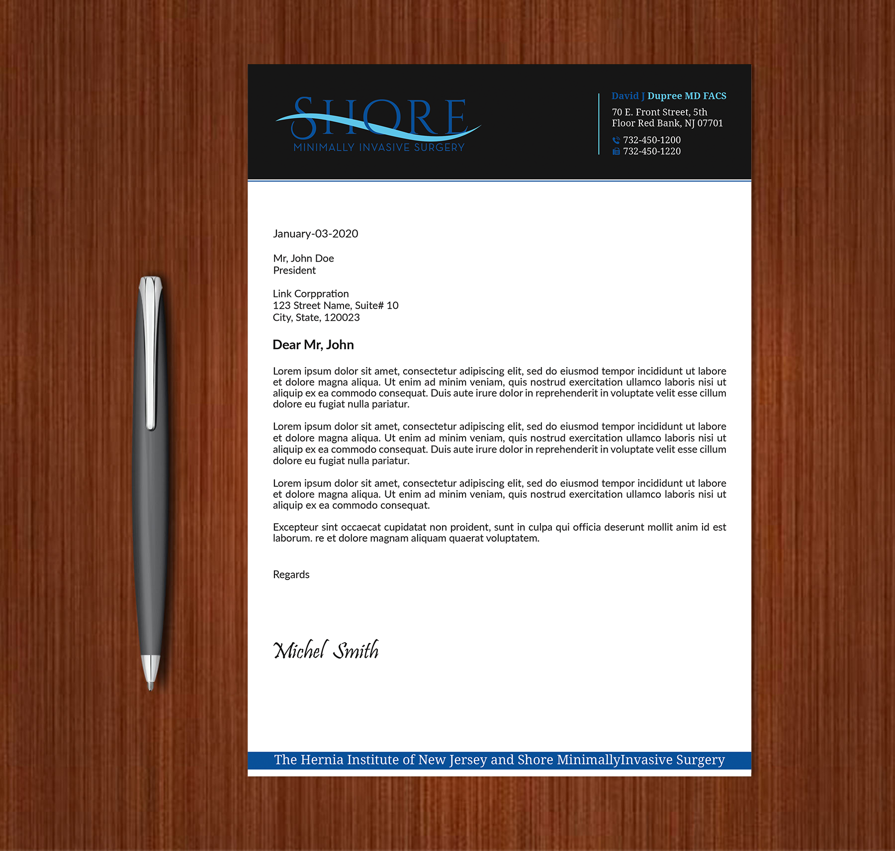 Stationery Design by Expert Bappy for Shore Minimally Invasive Surgery  | Design #33003896