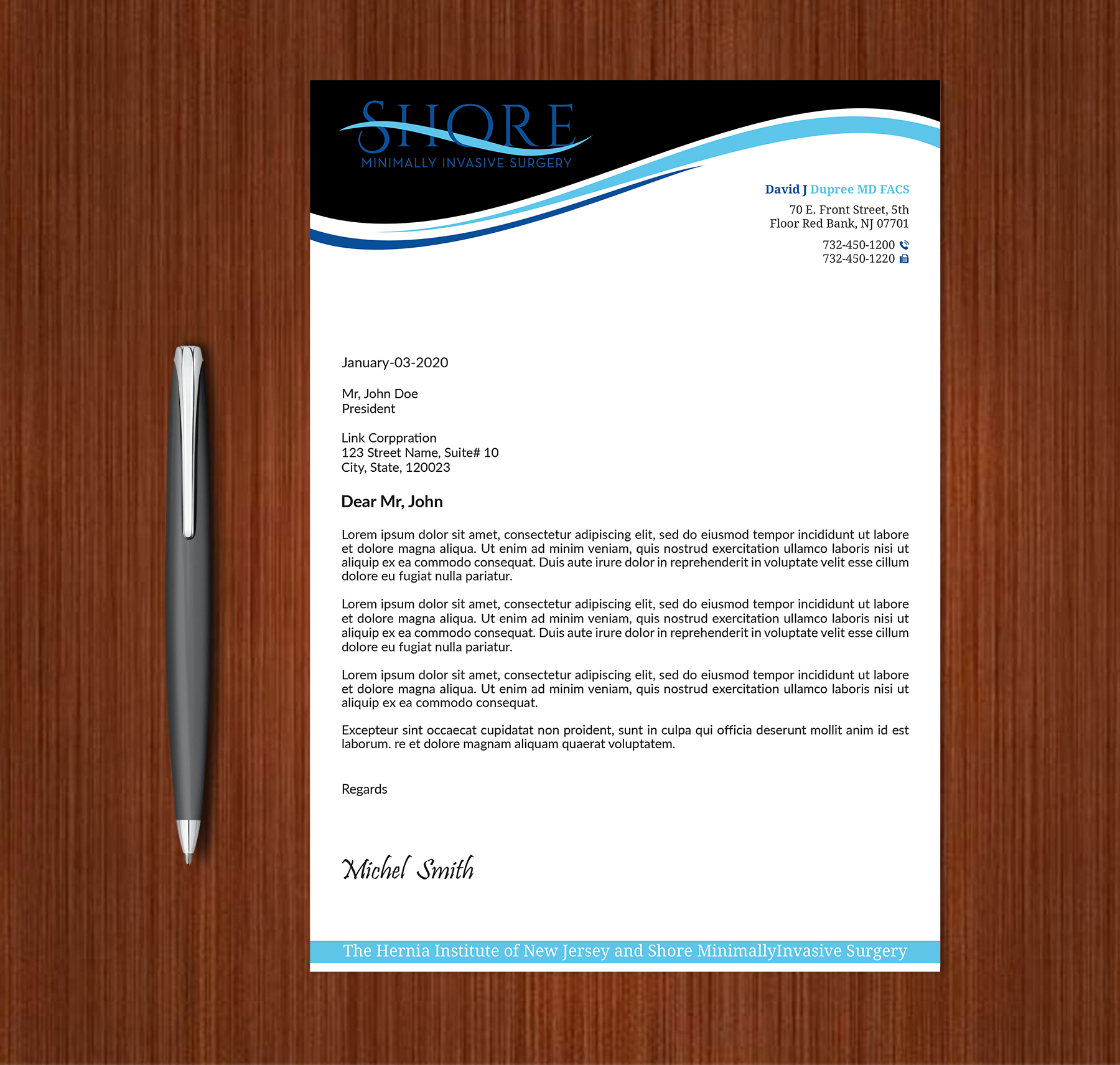Stationery Design by Expert Bappy for Shore Minimally Invasive Surgery  | Design #33003897