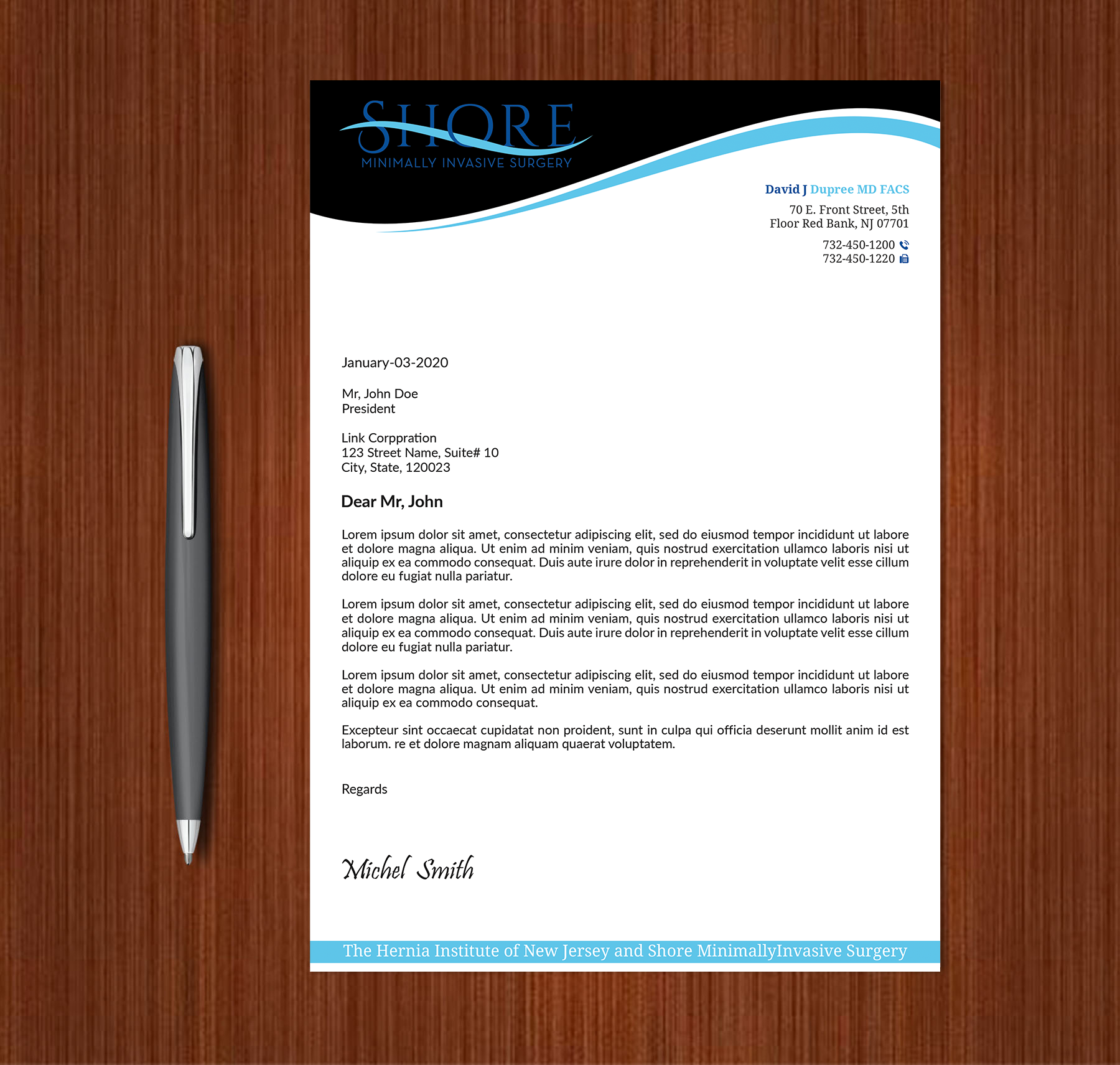 Stationery Design by Expert Bappy for Shore Minimally Invasive Surgery  | Design #33003898