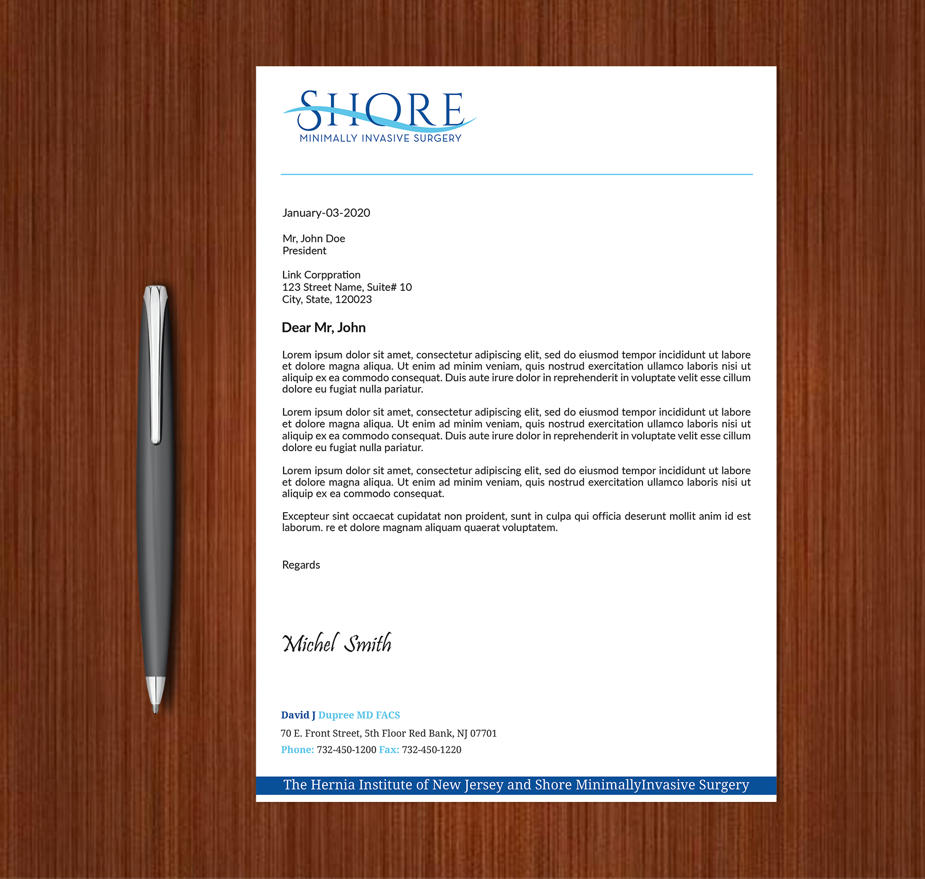 Stationery Design by Expert Bappy for Shore Minimally Invasive Surgery  | Design #33003903