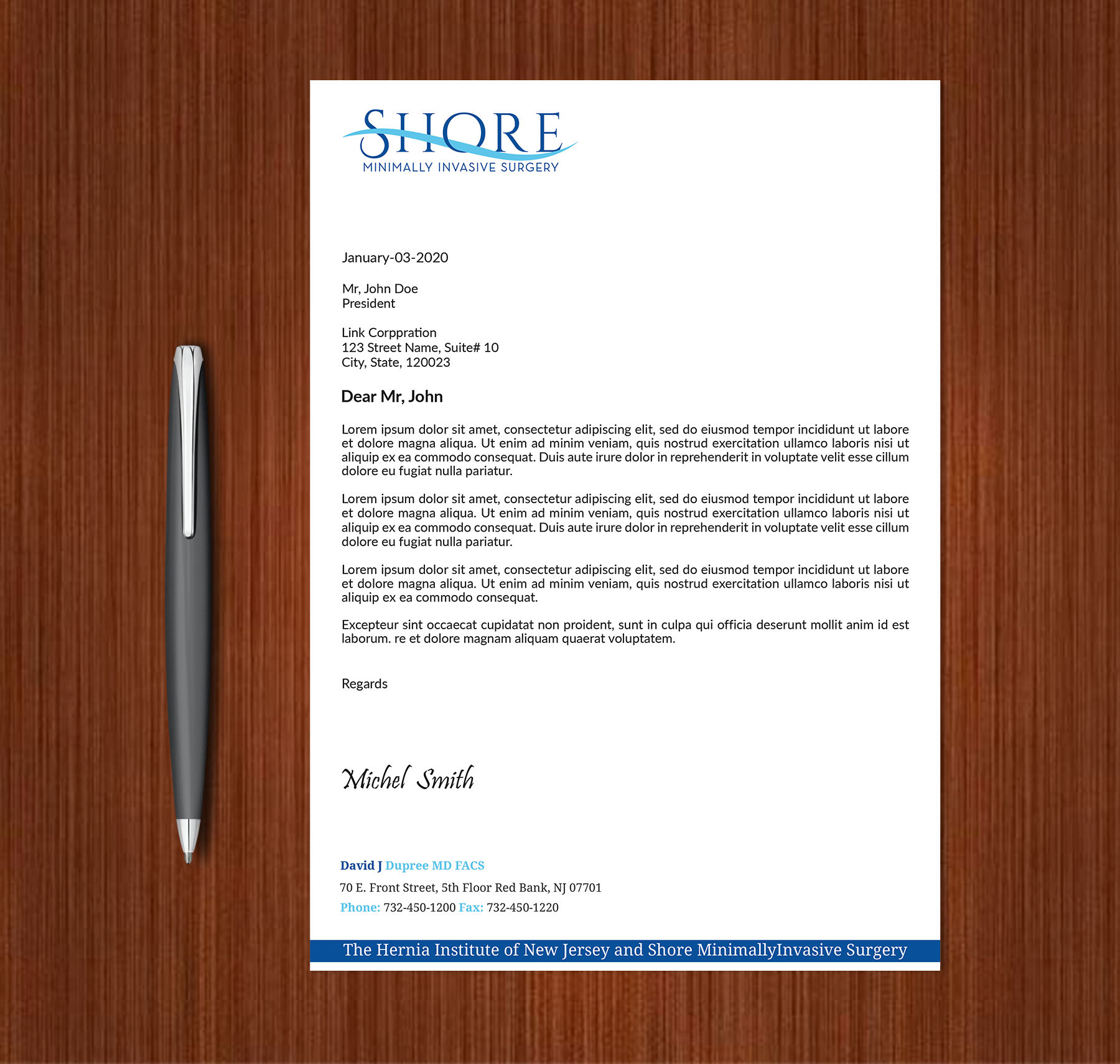 Stationery Design by Expert Bappy for Shore Minimally Invasive Surgery  | Design #33003917