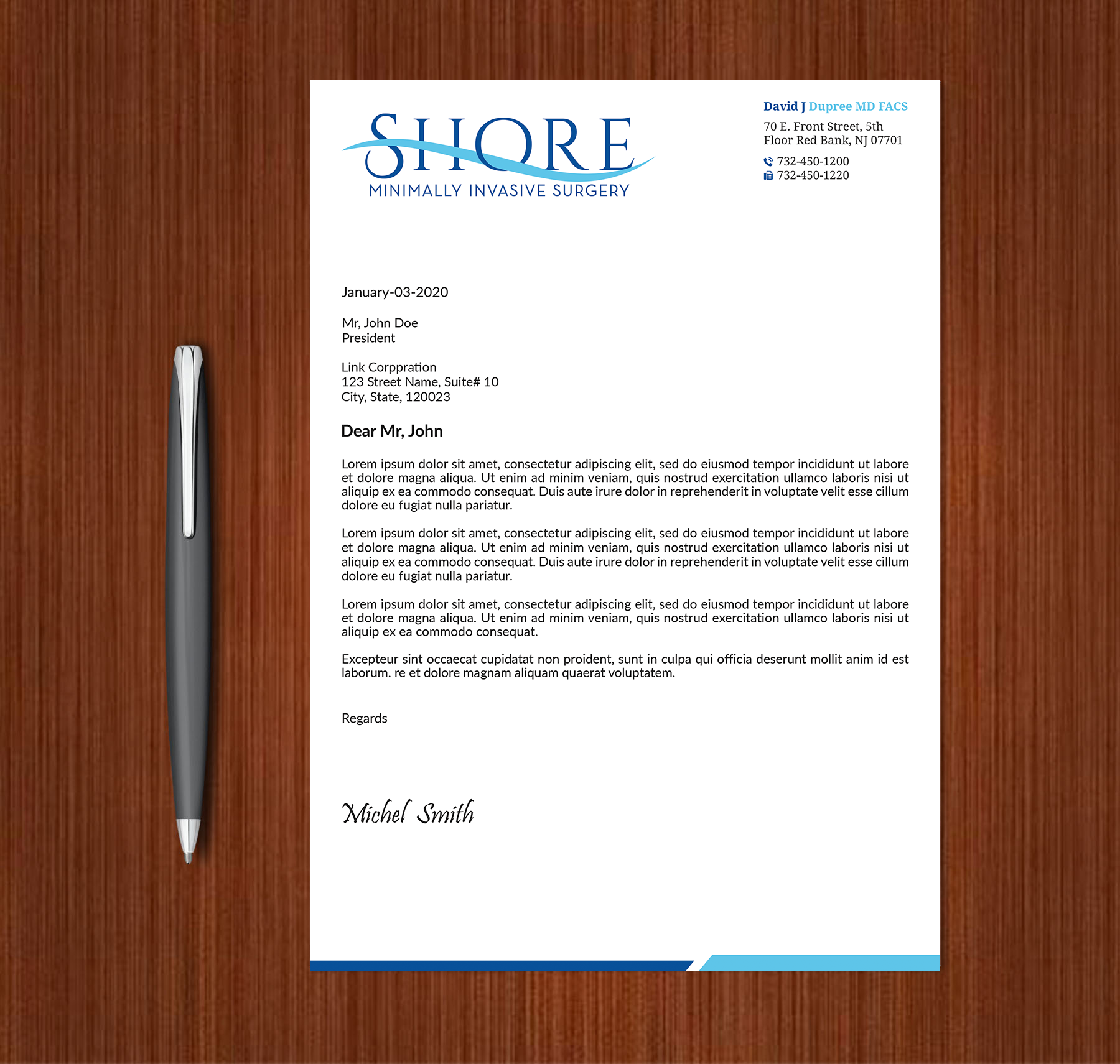 Stationery Design by Expert Bappy for Shore Minimally Invasive Surgery  | Design #33003996