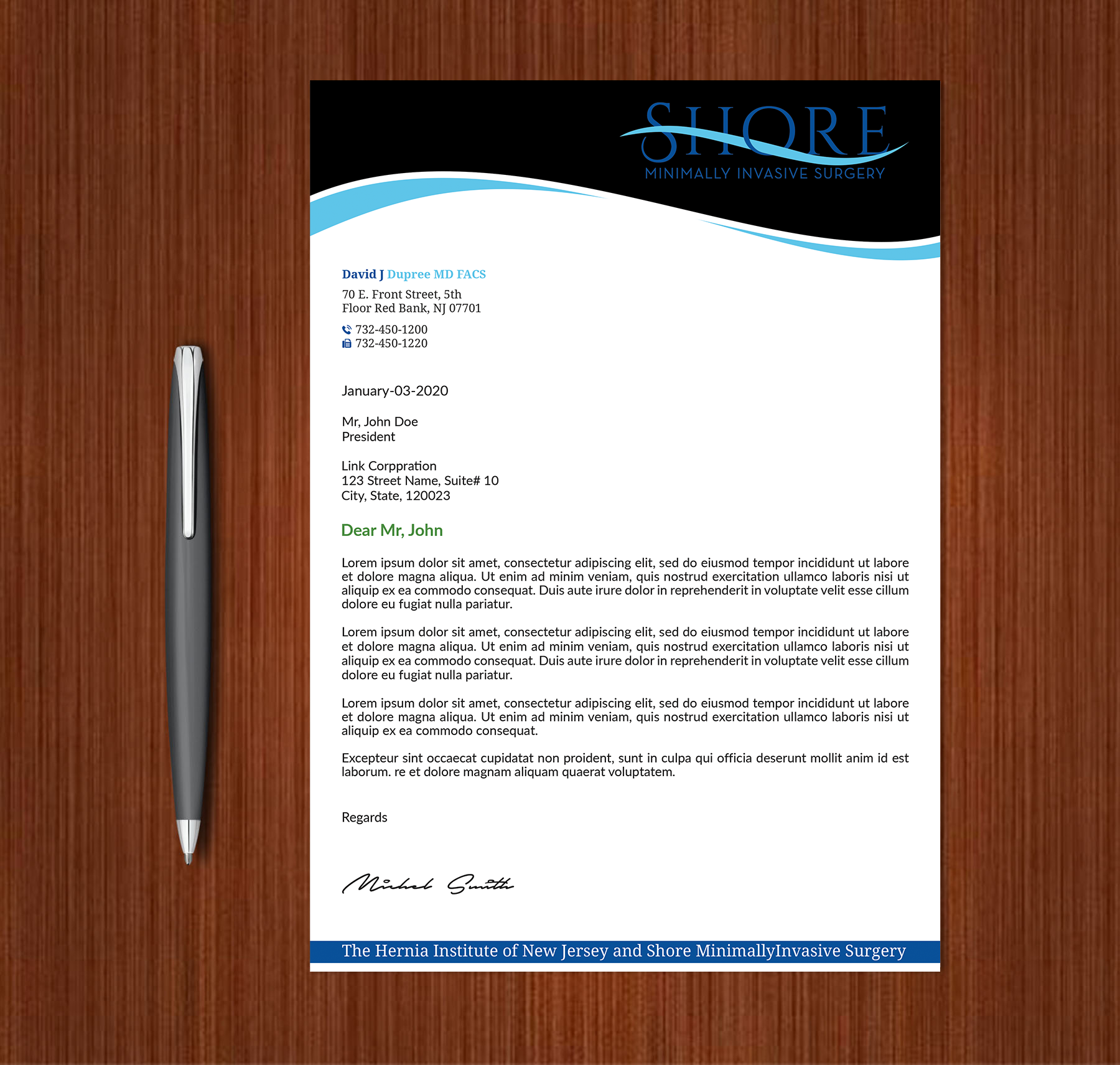 Stationery Design by Expert Bappy for Shore Minimally Invasive Surgery  | Design #33004024