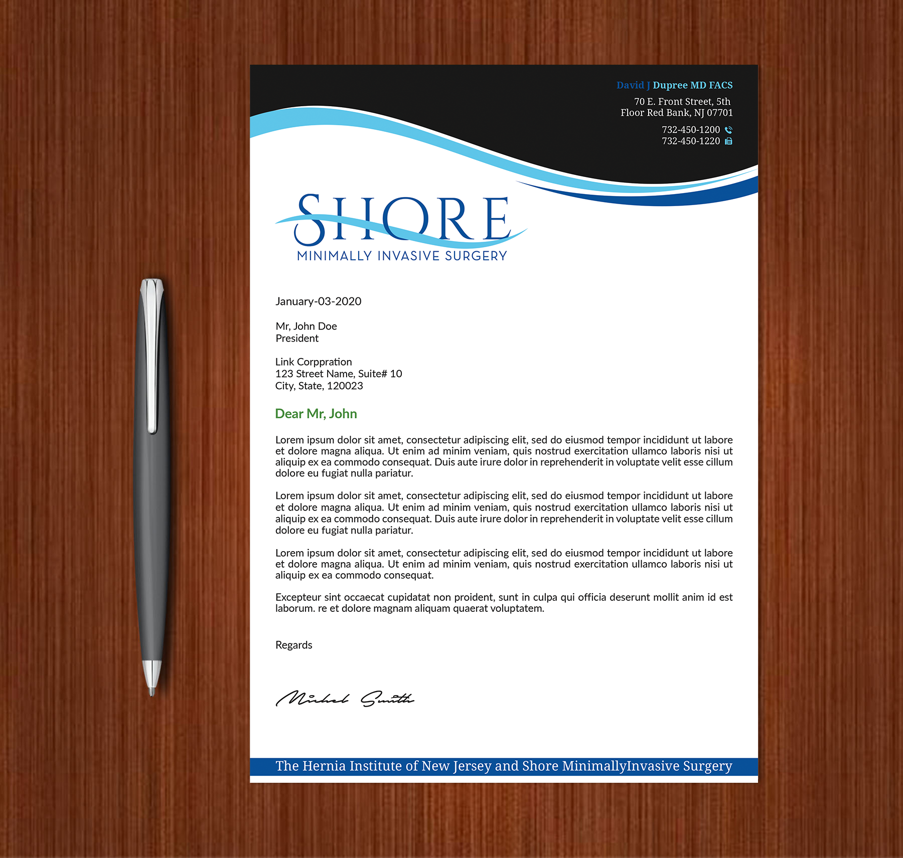 Stationery Design by Expert Bappy for Shore Minimally Invasive Surgery  | Design #33004446