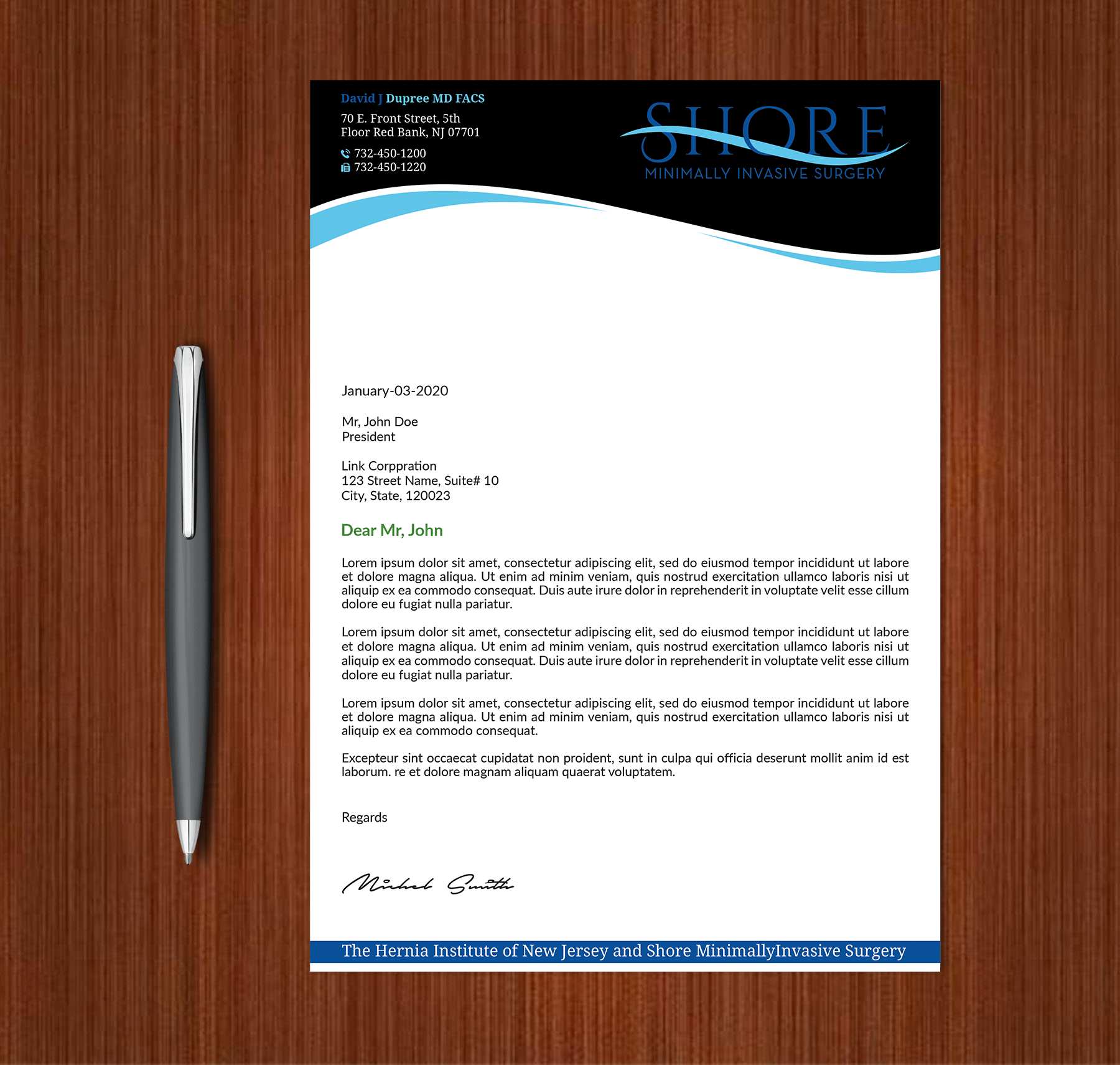 Stationery Design by Expert Bappy for Shore Minimally Invasive Surgery  | Design #33004456