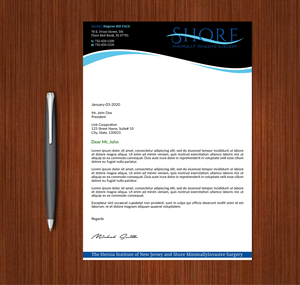 Design de Papeterie par Expert Bappy pour Shore Minimally Invasive Surgery  | Design : #33004456
