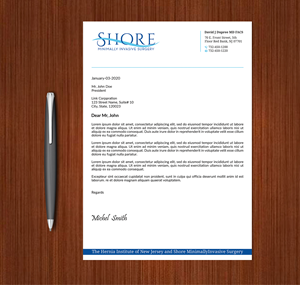 Design de Papeterie par Expert Bappy pour Shore Minimally Invasive Surgery  | Design : #33004574