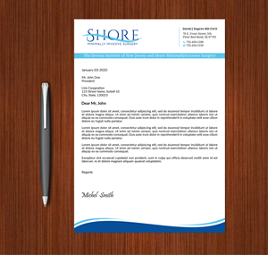 Design de Papeterie par Expert Bappy pour Shore Minimally Invasive Surgery  | Design : #33004575