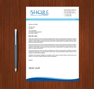 Design de Papeterie par Expert Bappy pour Shore Minimally Invasive Surgery  | Design : #33004588