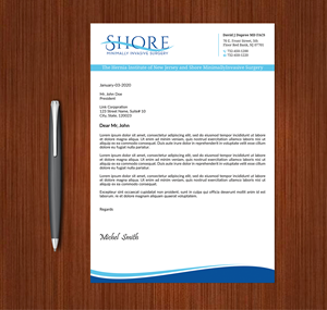 Design de Papeterie par Expert Bappy pour Shore Minimally Invasive Surgery  | Design : #33004589