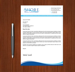 Design de Papeterie par Expert Bappy pour Shore Minimally Invasive Surgery  | Design : #33004595