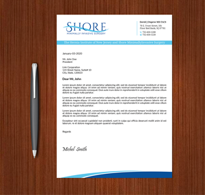 Design de Papeterie par Expert Bappy pour Shore Minimally Invasive Surgery  | Design : #33005327