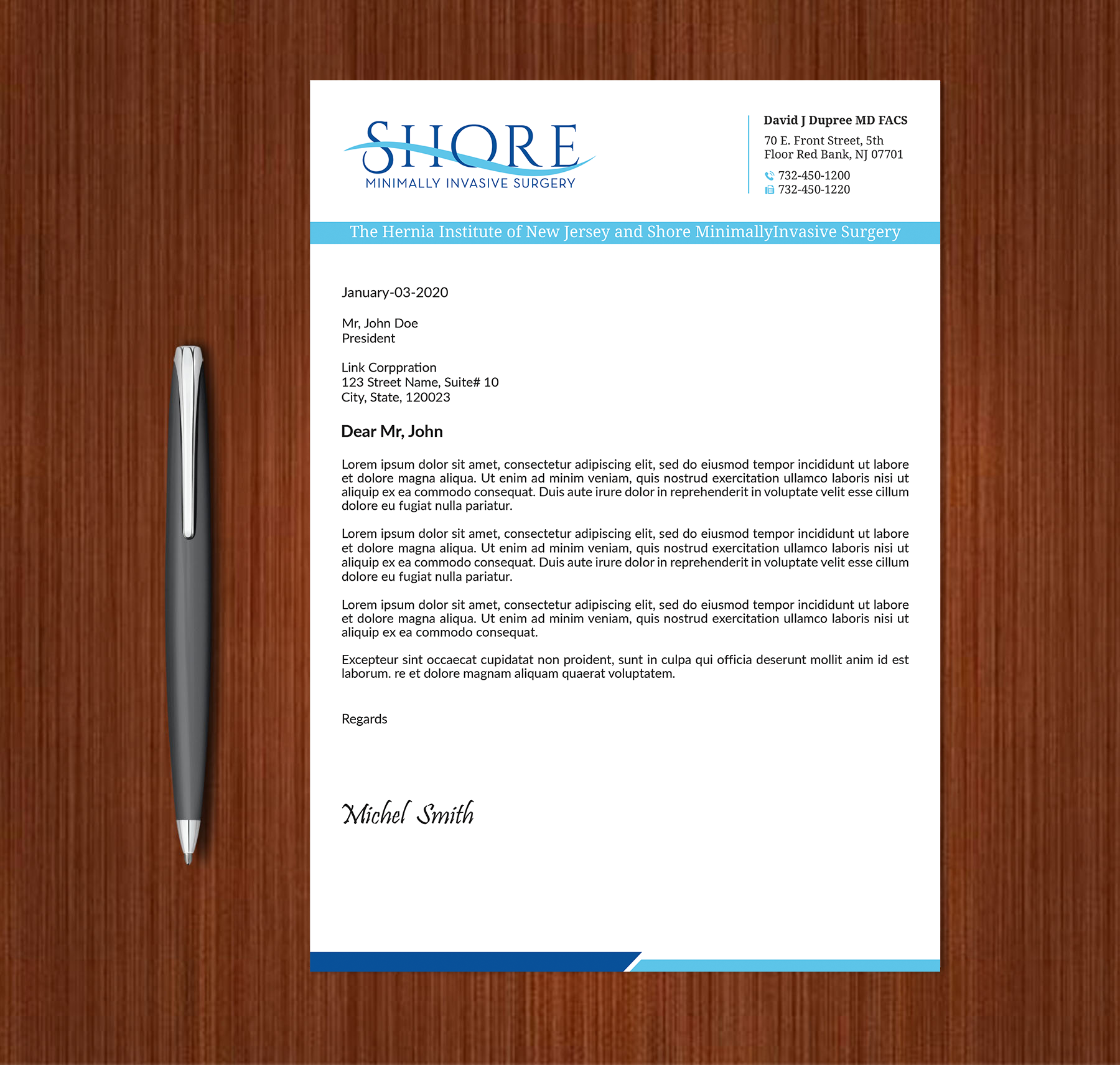 Diseño de Papelería por Expert Bappy para Shore Minimally Invasive Surgery  | Diseño #33005332