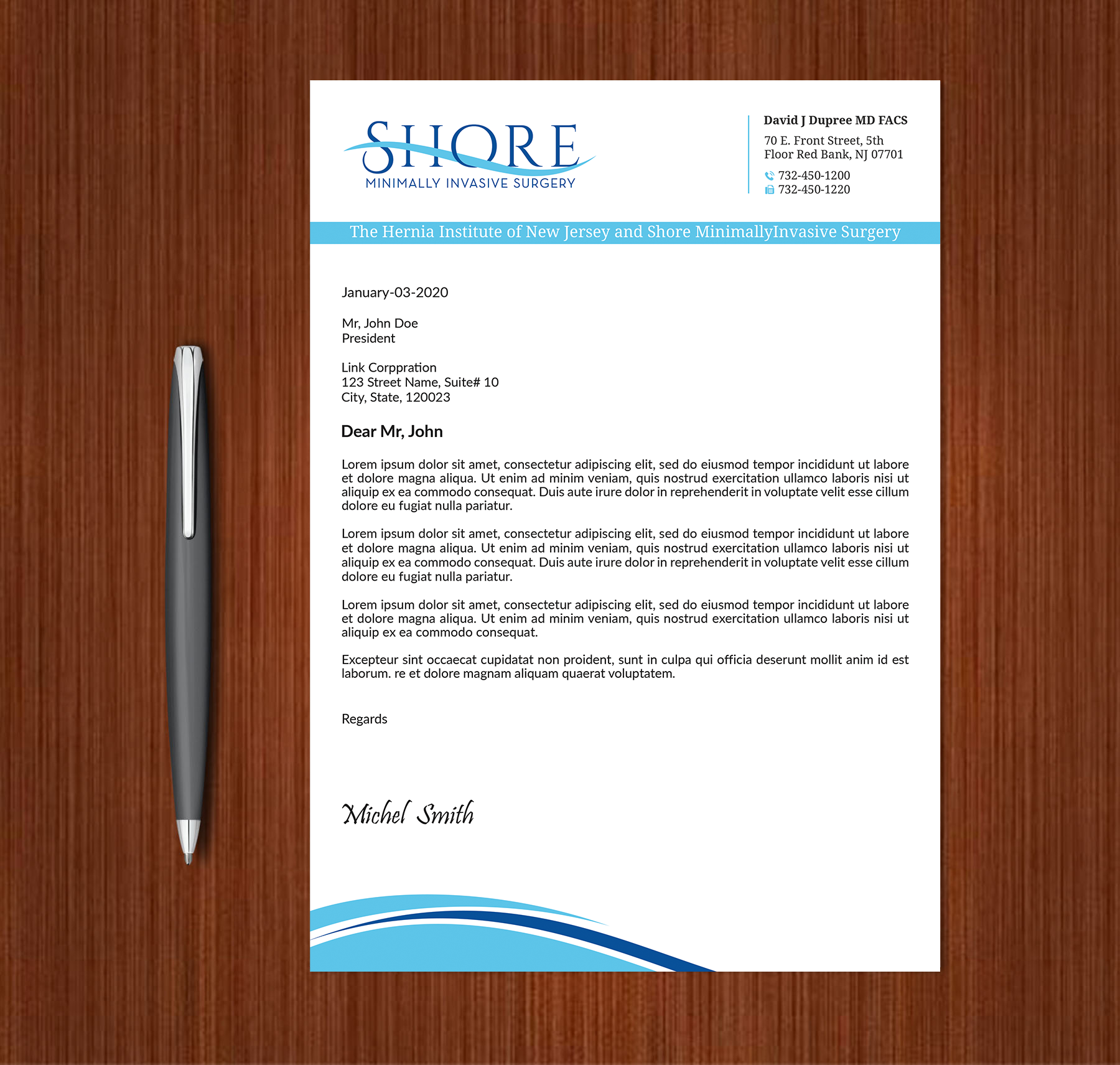 Diseño de Papelería por Expert Bappy para Shore Minimally Invasive Surgery  | Diseño #33005342