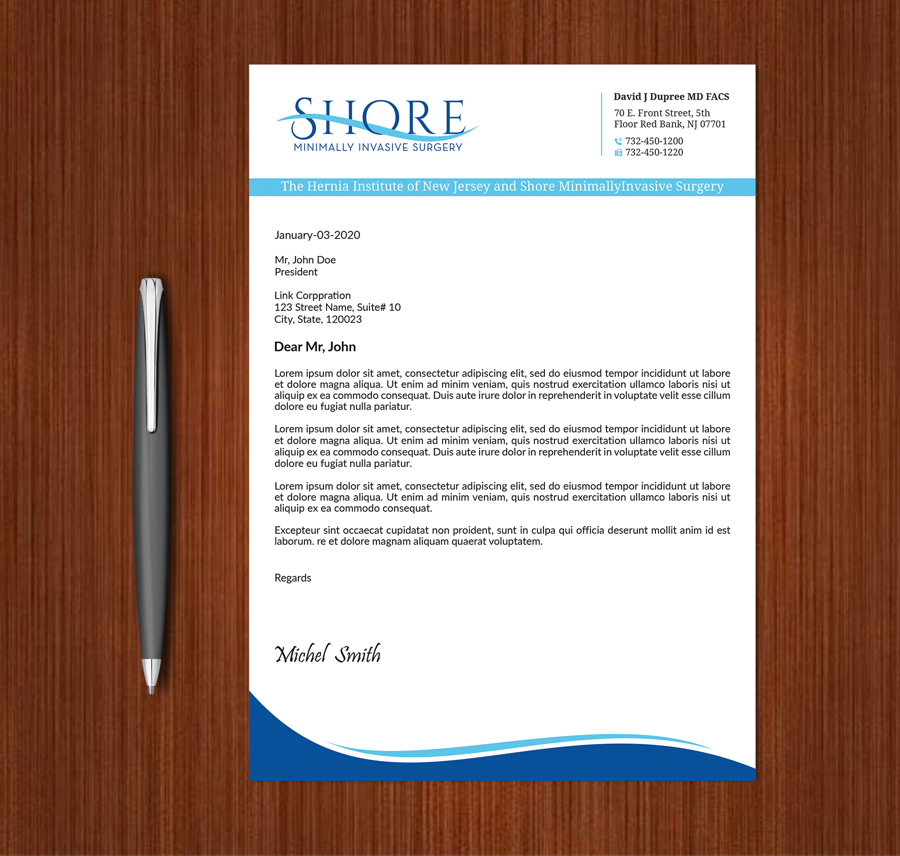 Diseño de Papelería por Expert Bappy para Shore Minimally Invasive Surgery  | Diseño #33005346