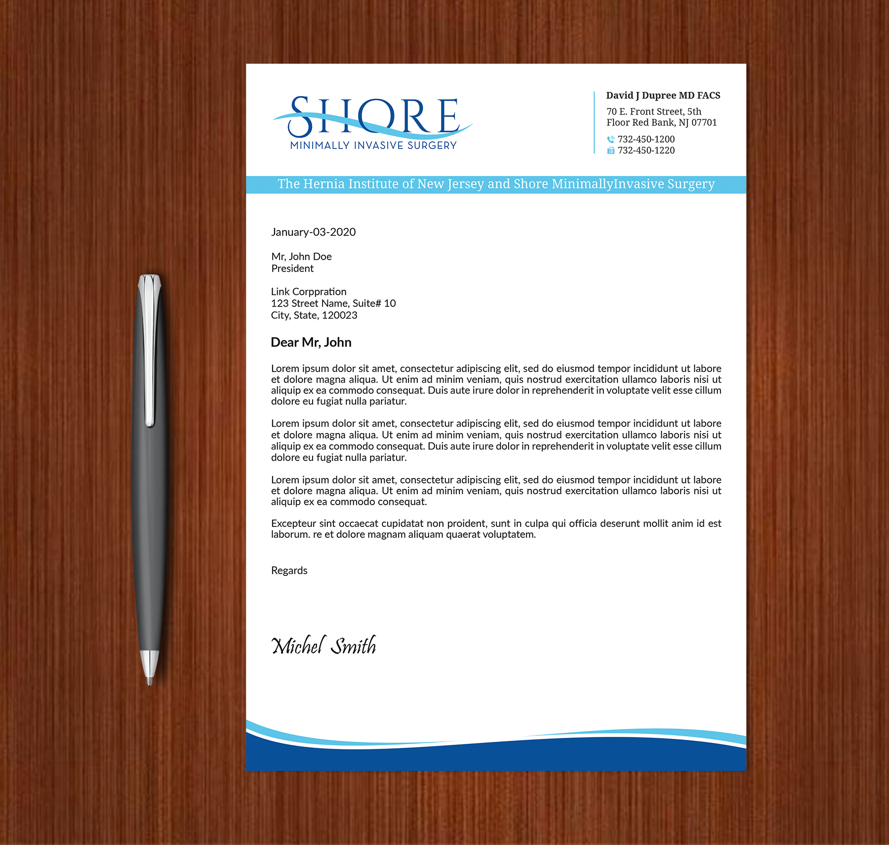 Stationery Design by Expert Bappy for Shore Minimally Invasive Surgery  | Design #33005350