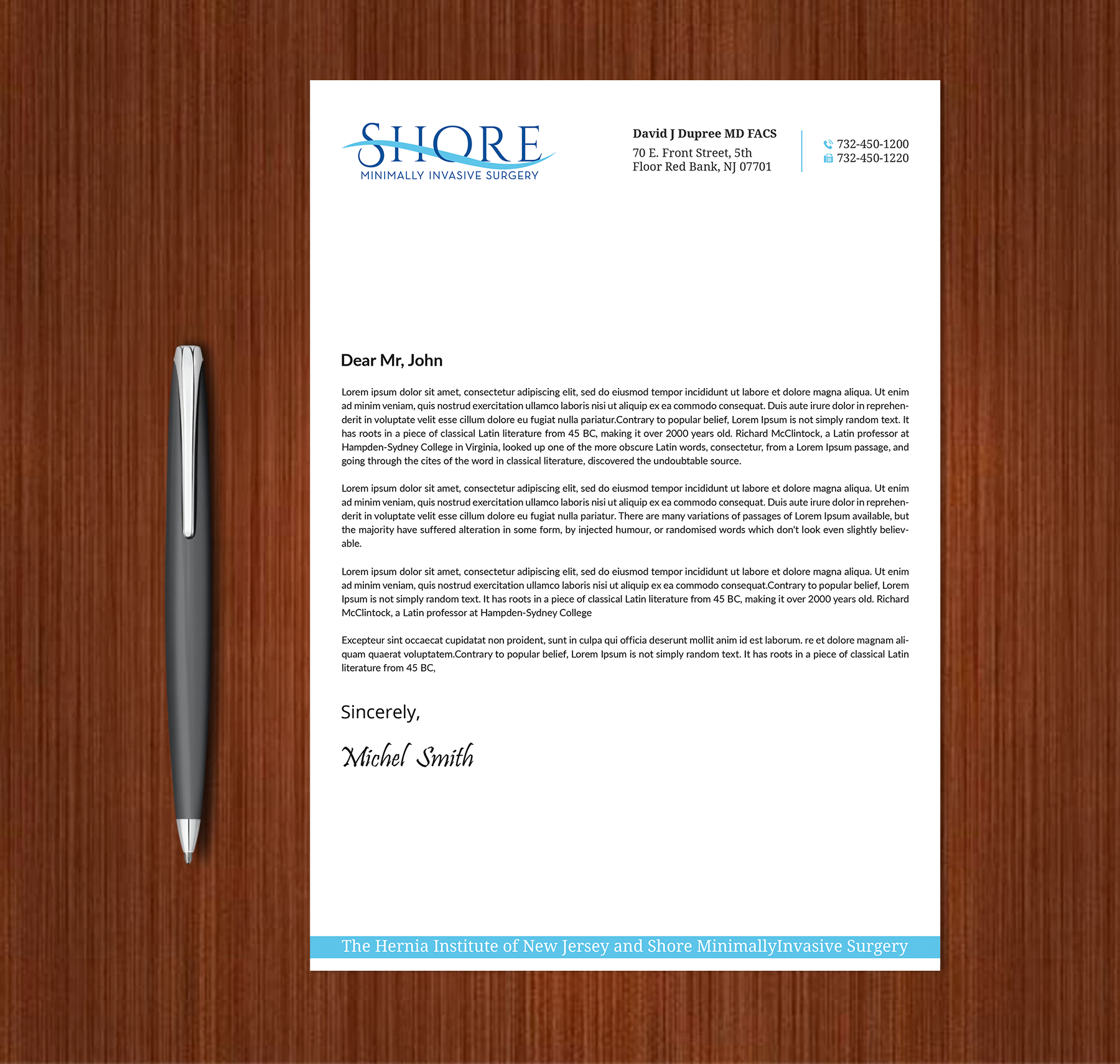 Diseño de Papelería por Expert Bappy para Shore Minimally Invasive Surgery  | Diseño #33005508