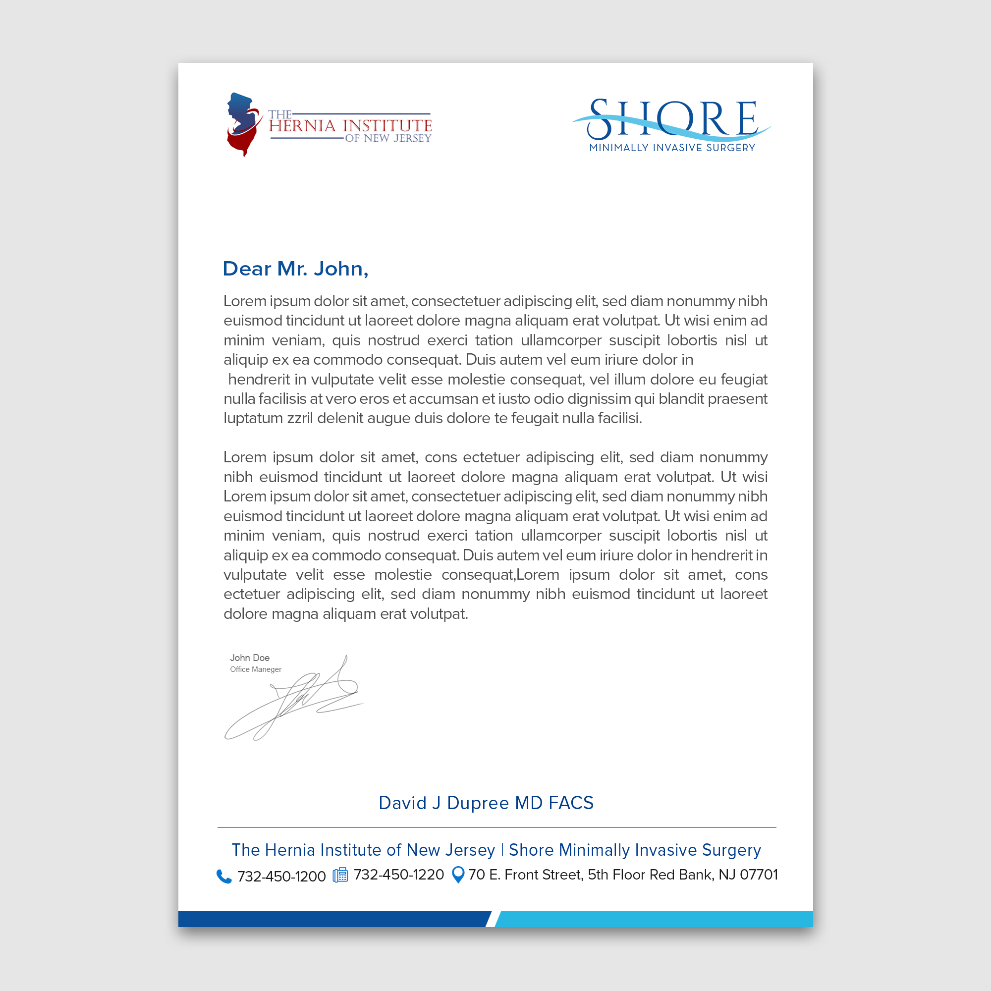 Stationery Design by WellDesign for Shore Minimally Invasive Surgery  | Design #32982707