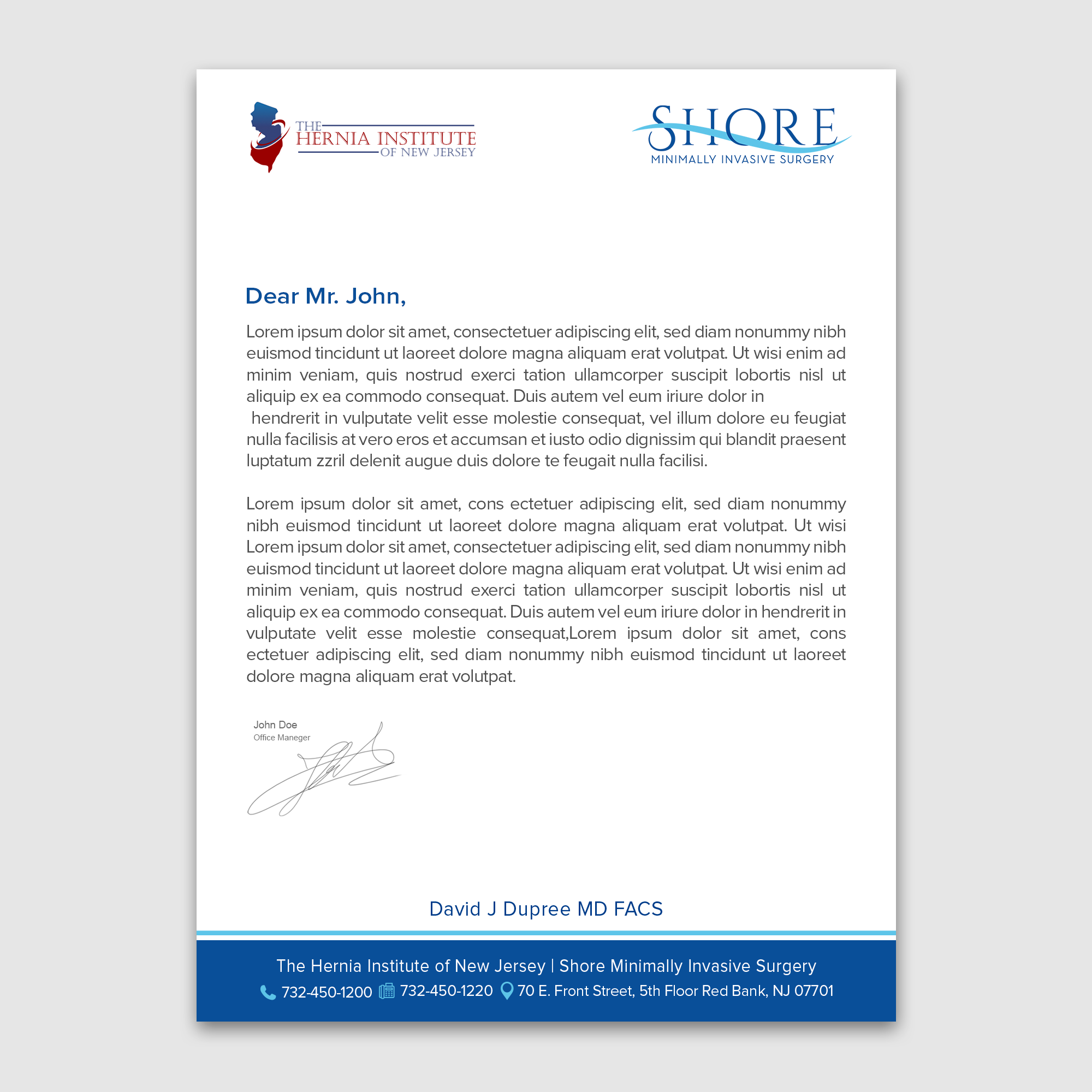Stationery Design by WellDesign for Shore Minimally Invasive Surgery  | Design #32982708