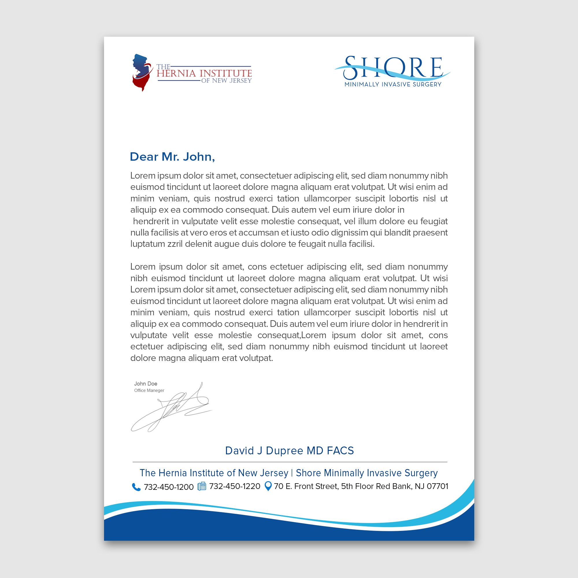Stationery Design by WellDesign for Shore Minimally Invasive Surgery  | Design #32982709