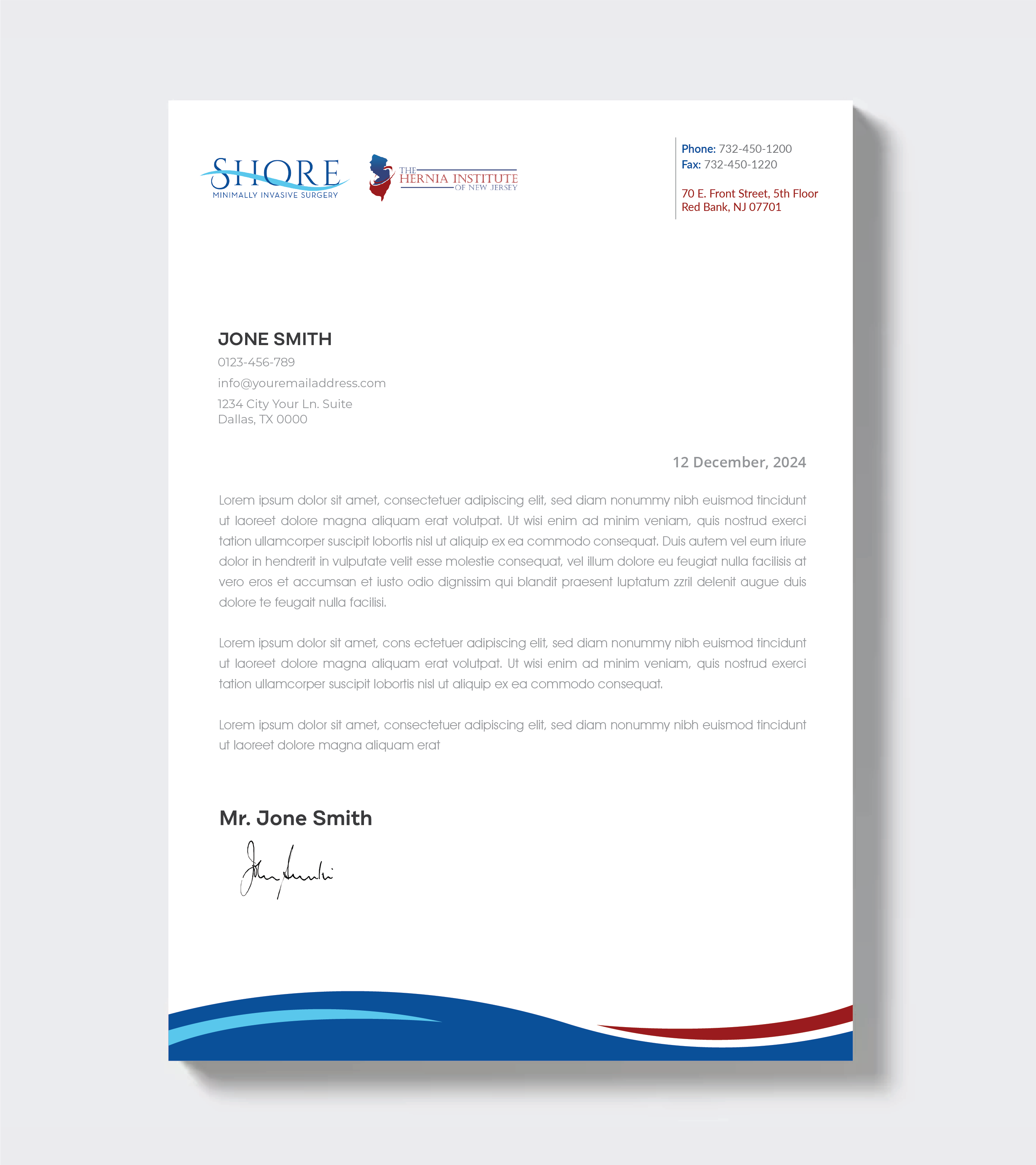 Stationery Design by artbitin for Shore Minimally Invasive Surgery  | Design #32983662