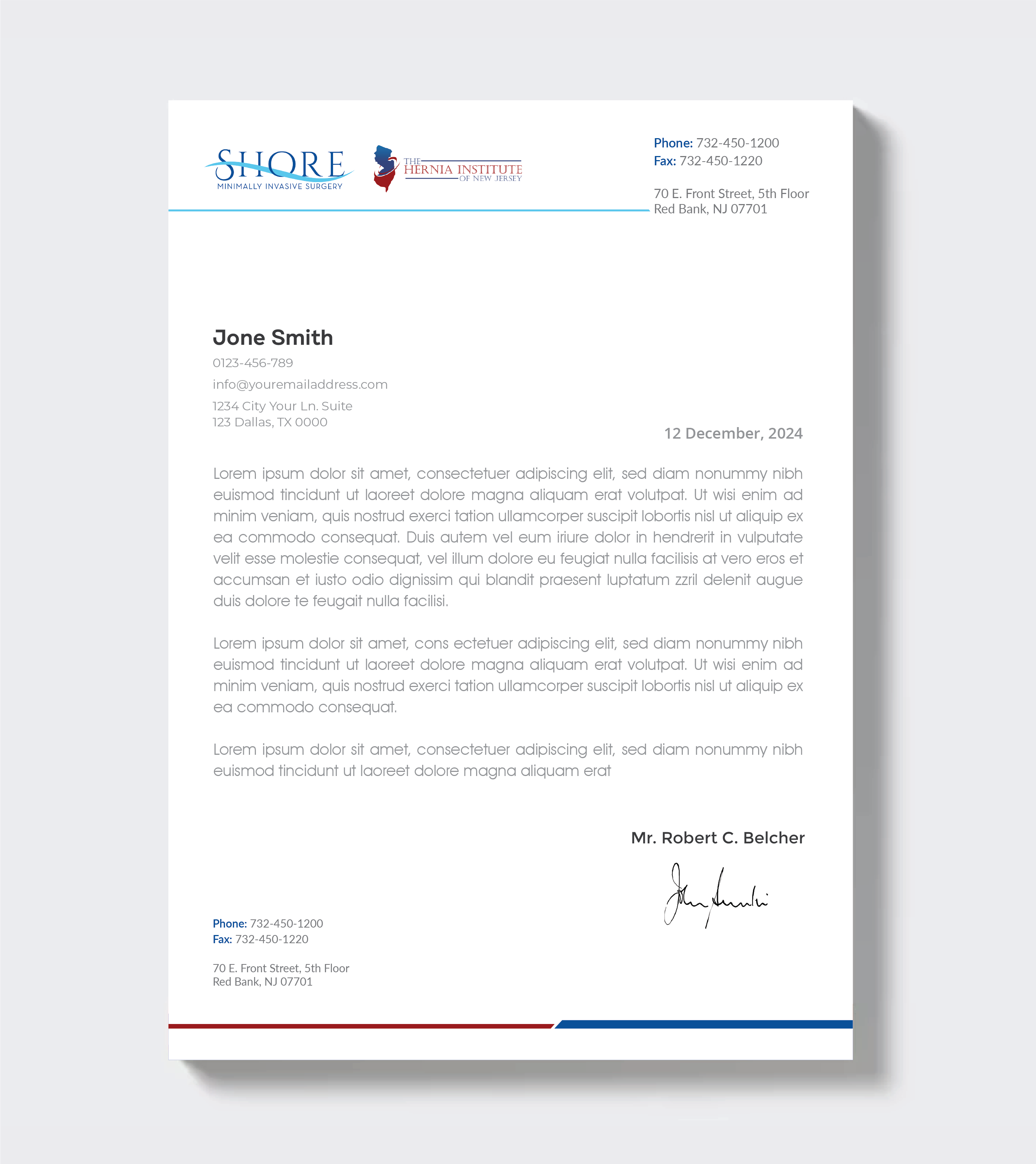 Stationery Design by artbitin for Shore Minimally Invasive Surgery  | Design #32983666