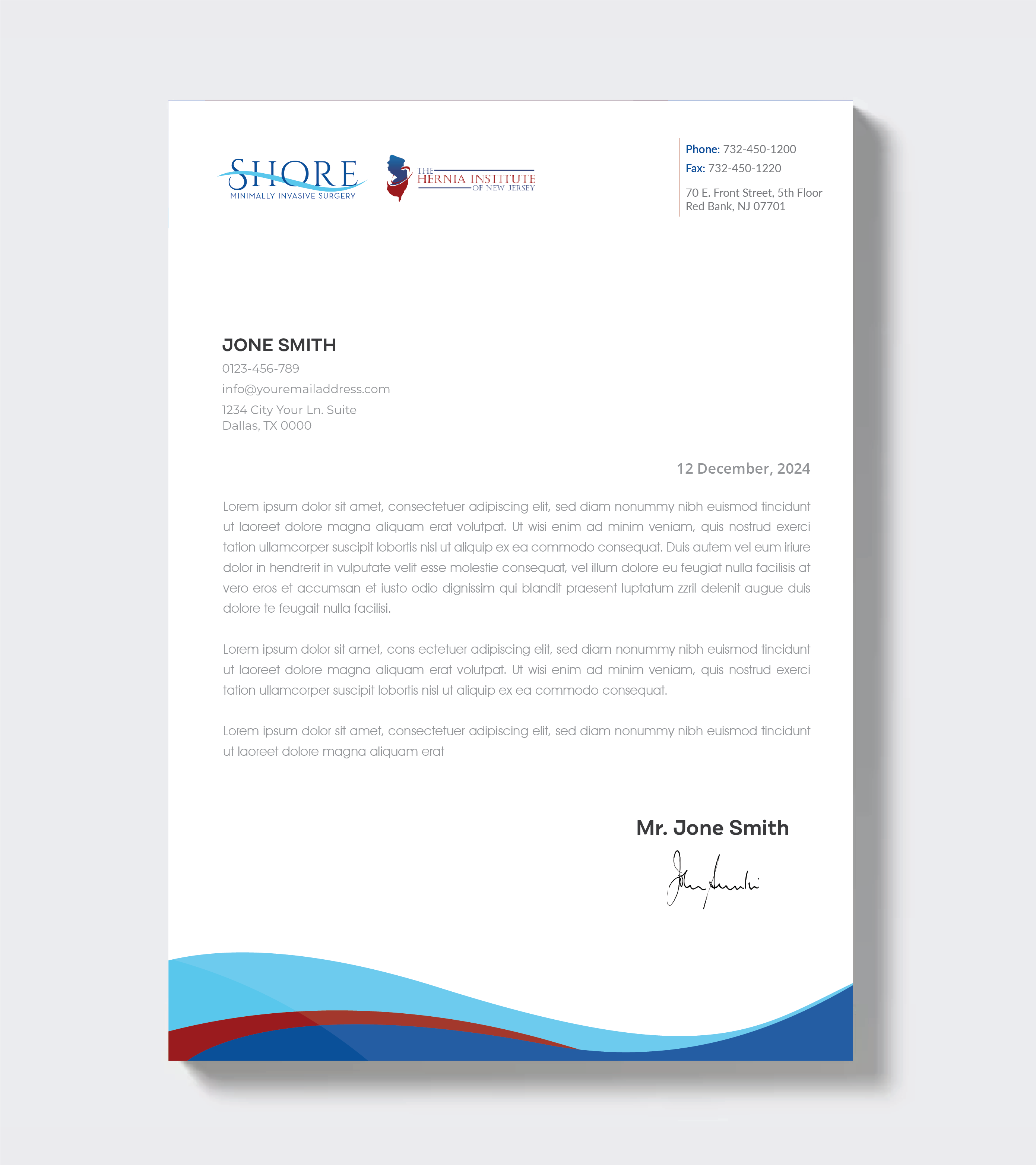 Stationery Design by artbitin for Shore Minimally Invasive Surgery  | Design #32983668