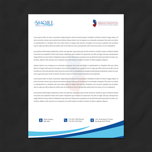 Stationery Design by Sarah Haroon for Shore Minimally Invasive Surgery  | Design: #32979859