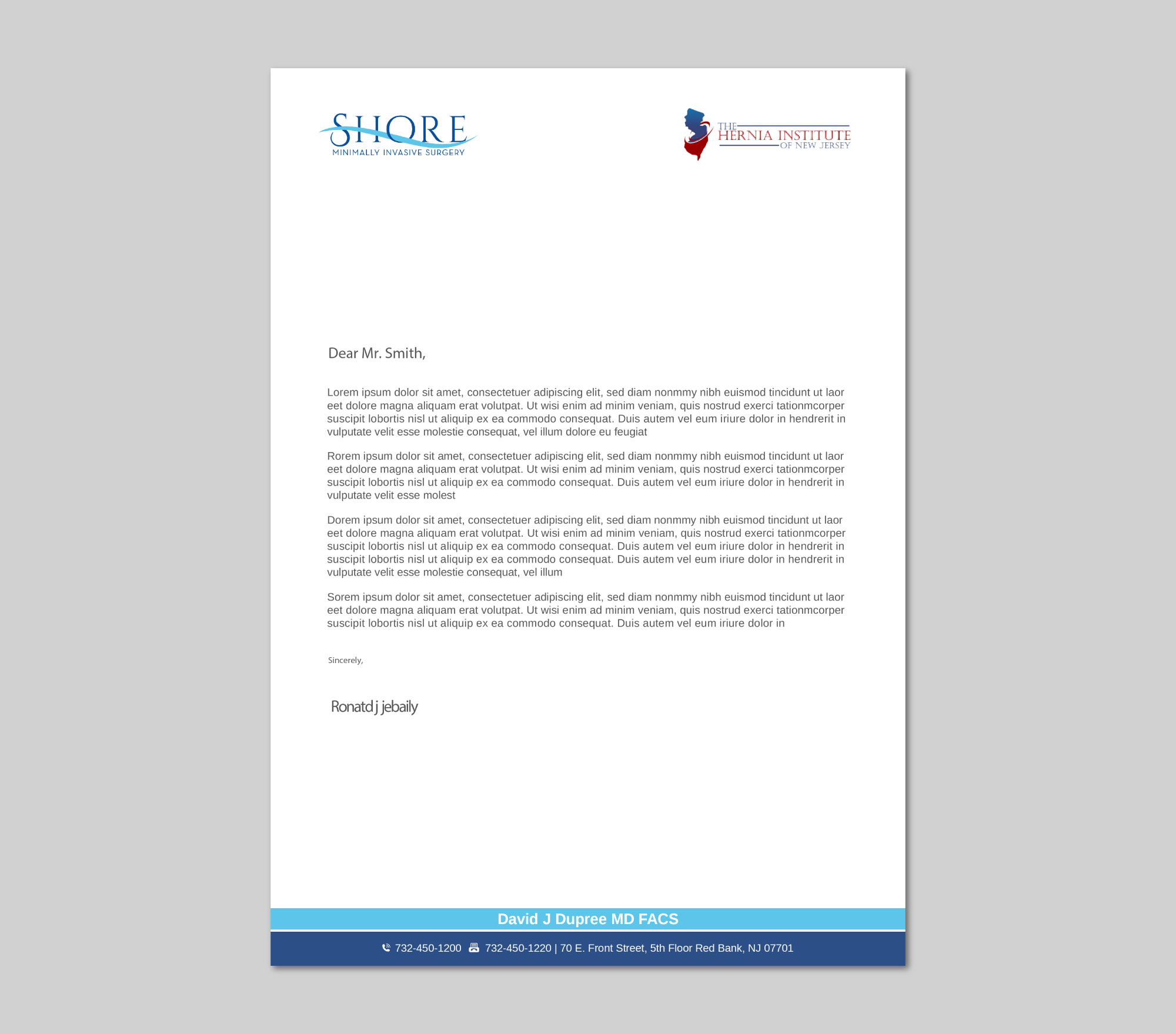 Stationery Design by LAXMI DESIGNHUB for Shore Minimally Invasive Surgery  | Design #32984992