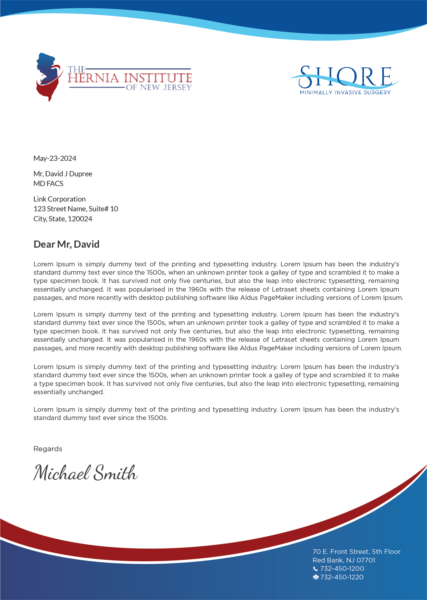 Stationery Design by Shahzad Riaz for Shore Minimally Invasive Surgery  | Design #32998149
