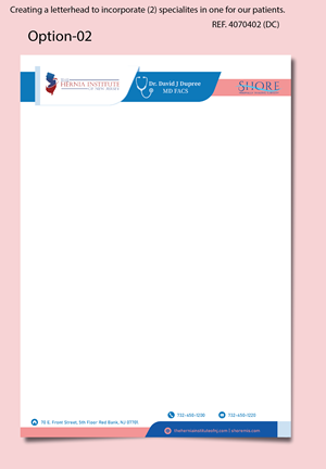 Stationery Design by Mansoorqure for Shore Minimally Invasive Surgery  | Design #33018549