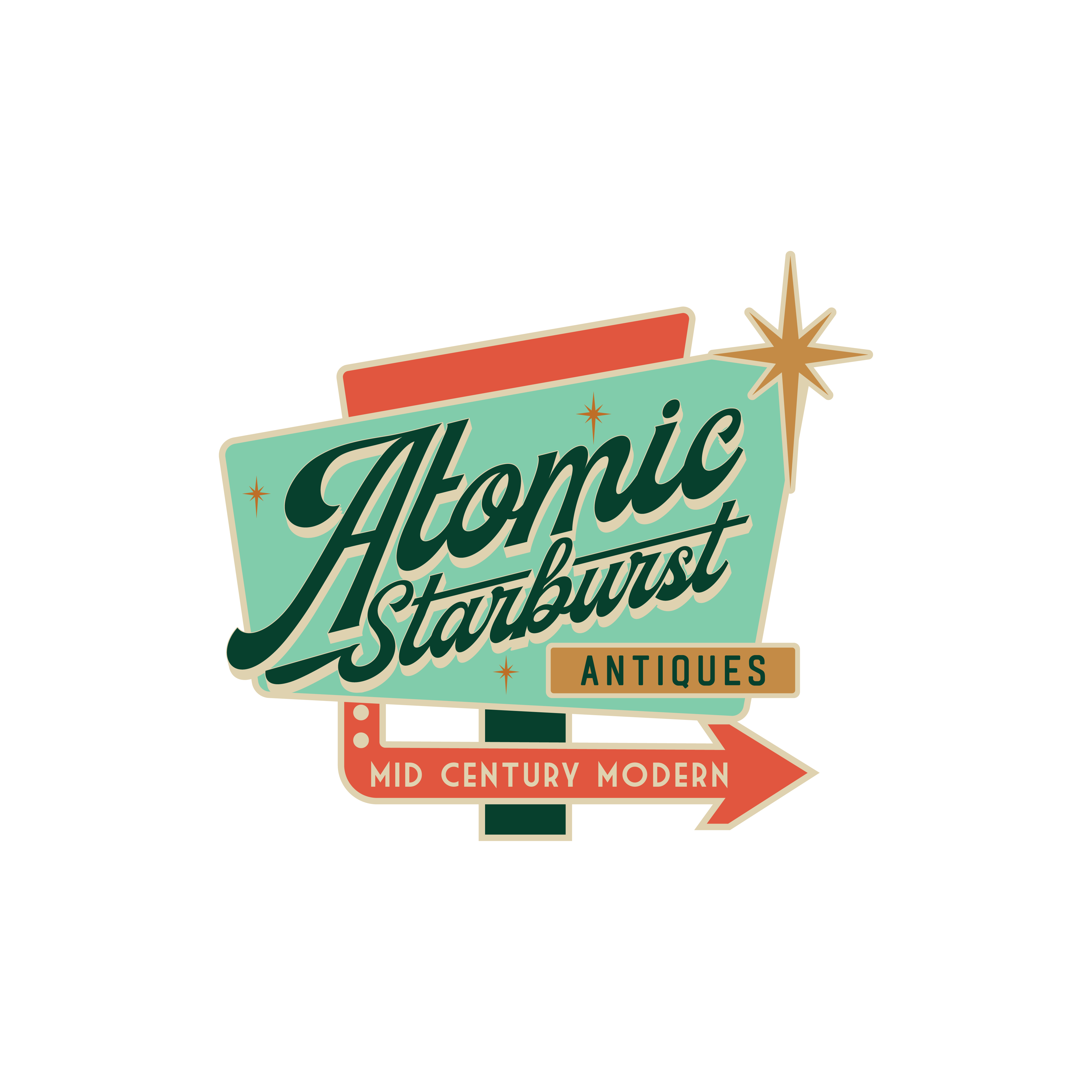 Logo Design by Gasyary for Atomic Starburst Antiques LLC | Design #33018477