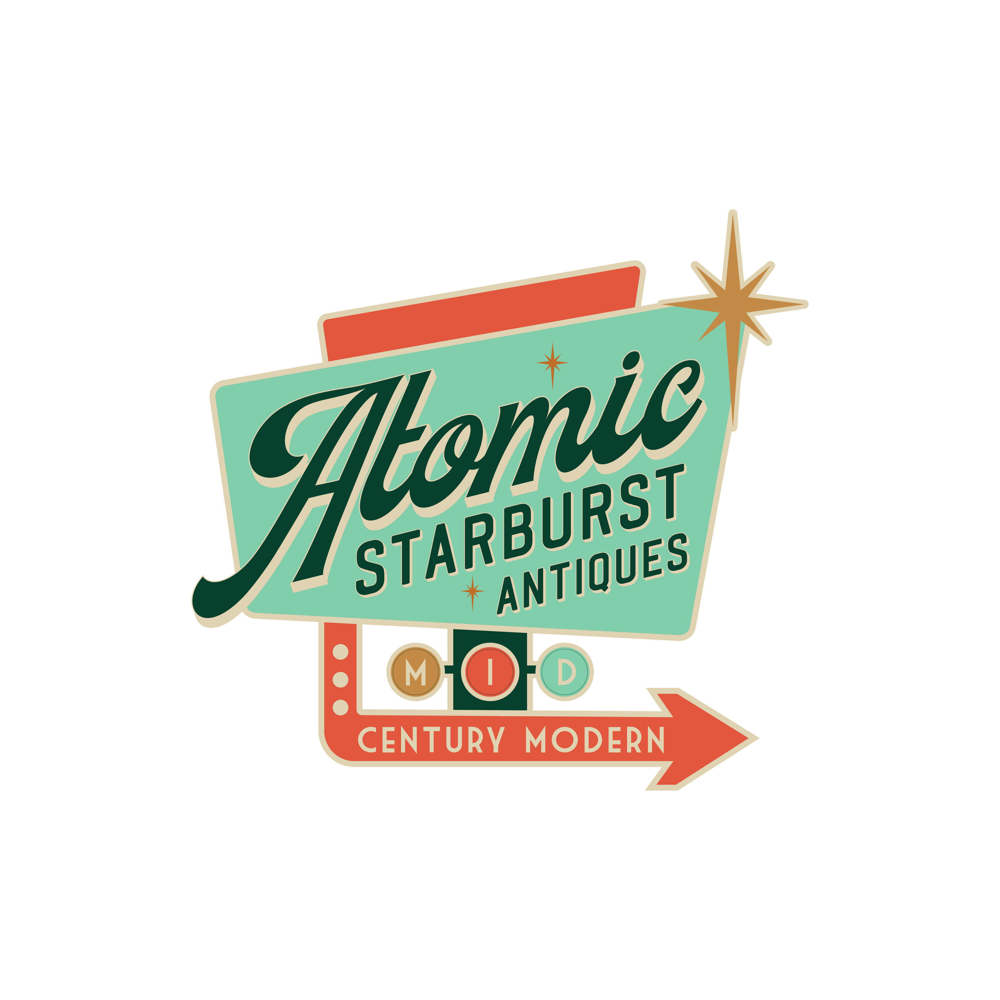Logo Design by Gasyary for Atomic Starburst Antiques LLC | Design #33018478