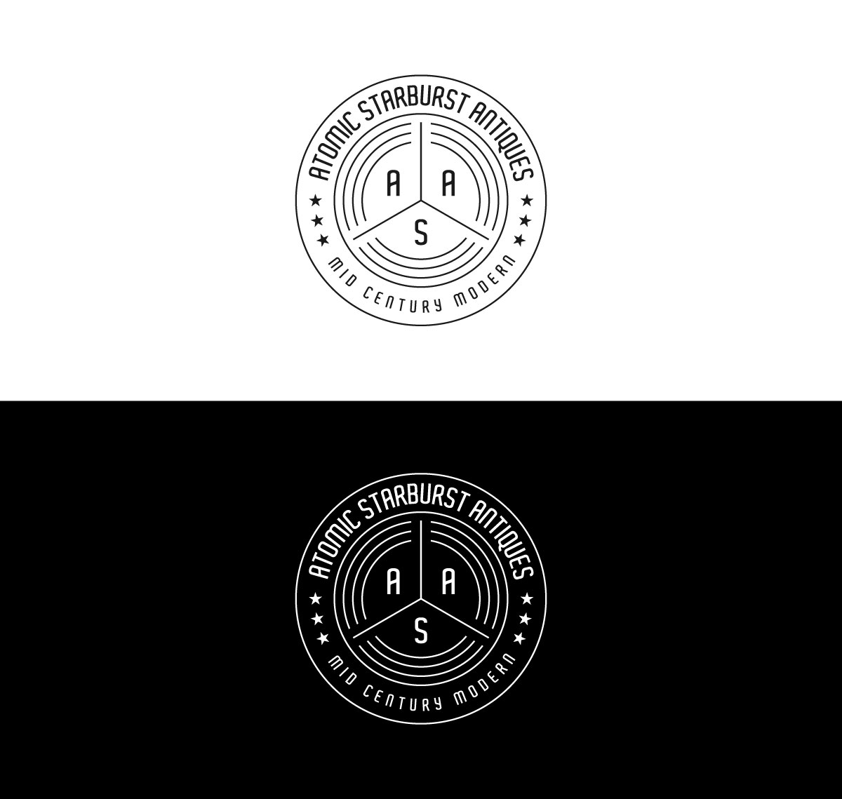 Logo Design by Nasima 4 for Atomic Starburst Antiques LLC | Design #33011353