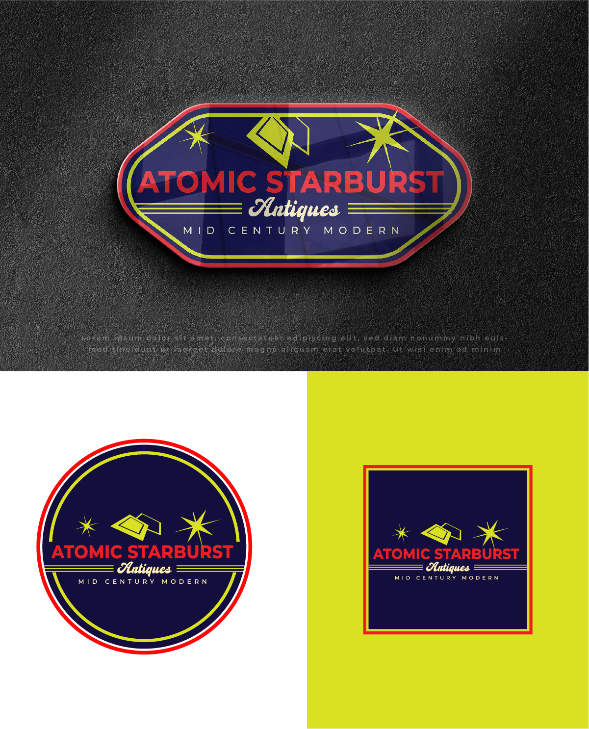 Logo Design by 99 Art.. for Atomic Starburst Antiques LLC | Design #32998282