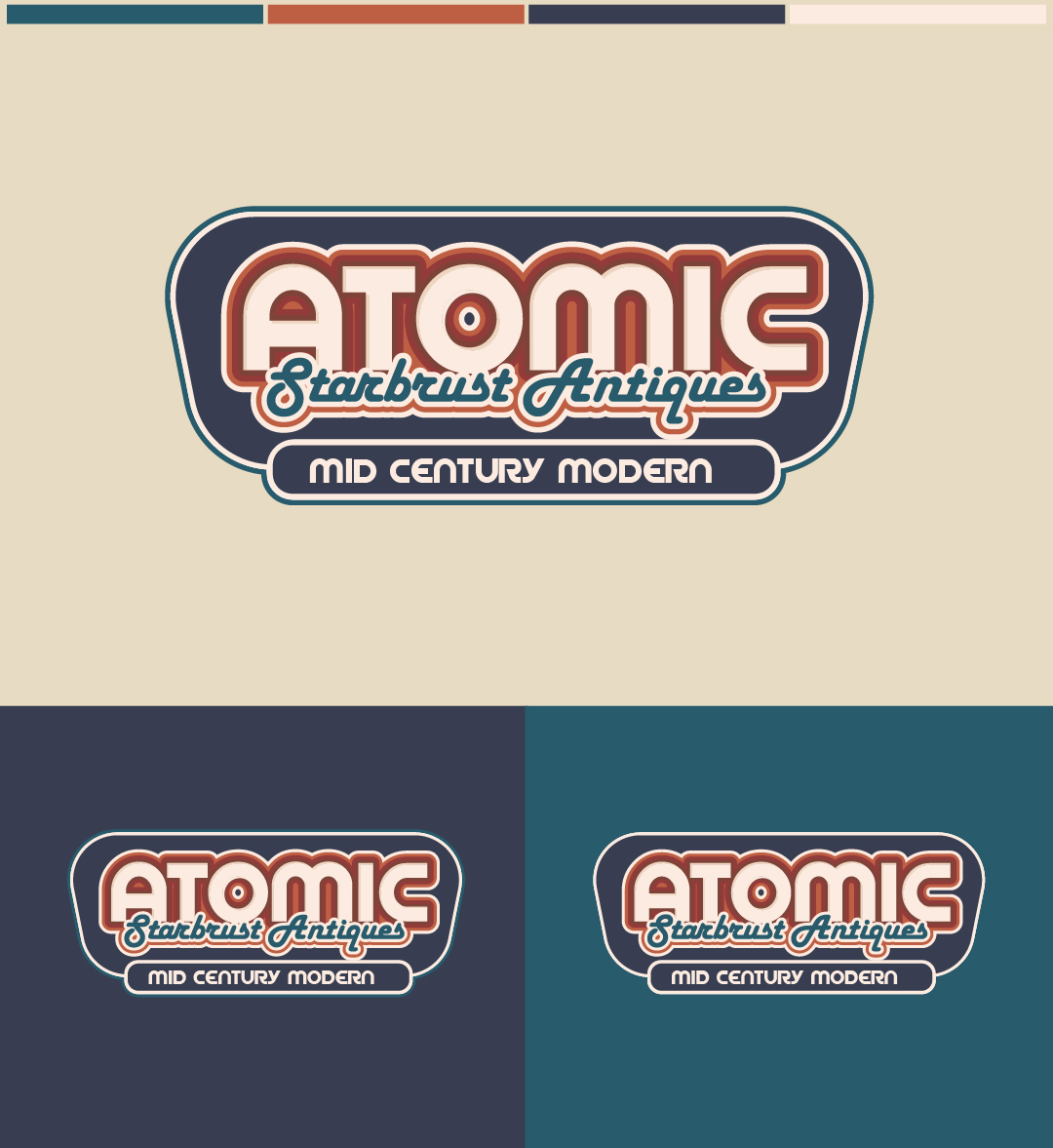 Logo Design by zero creative for Atomic Starburst Antiques LLC | Design #32988309